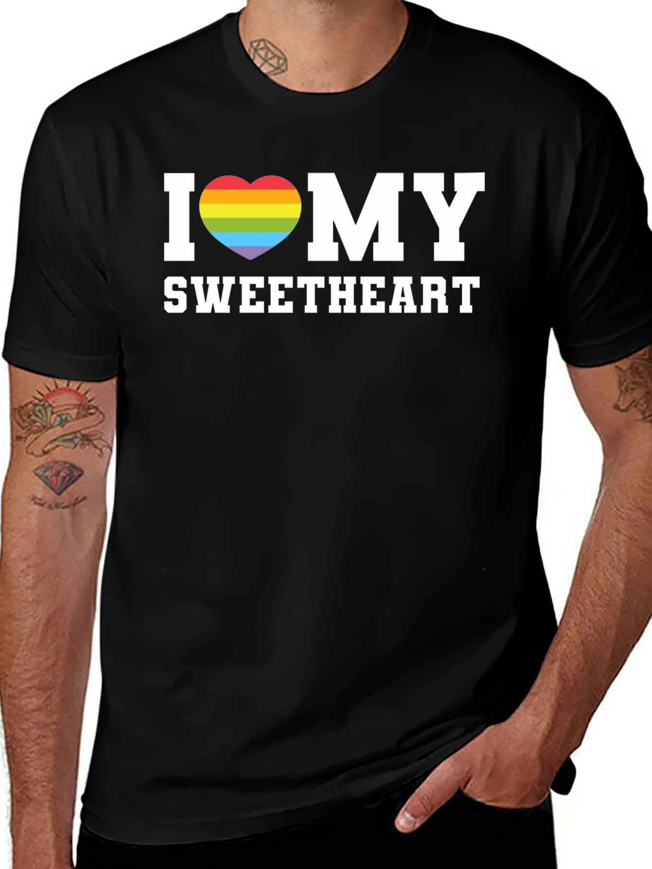 I Heart My Sweetheart LGBTQ+ Pride T-Shirt
