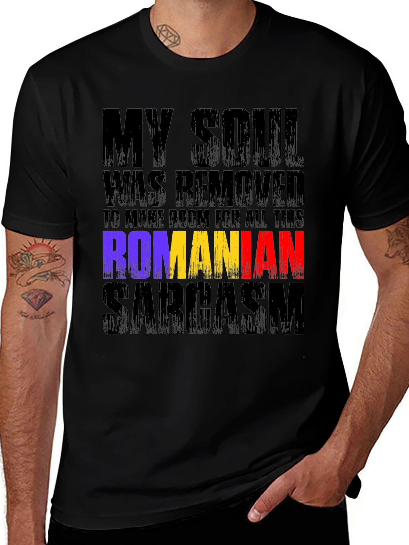 Romanian Sarcasm Graphic T-Shirt