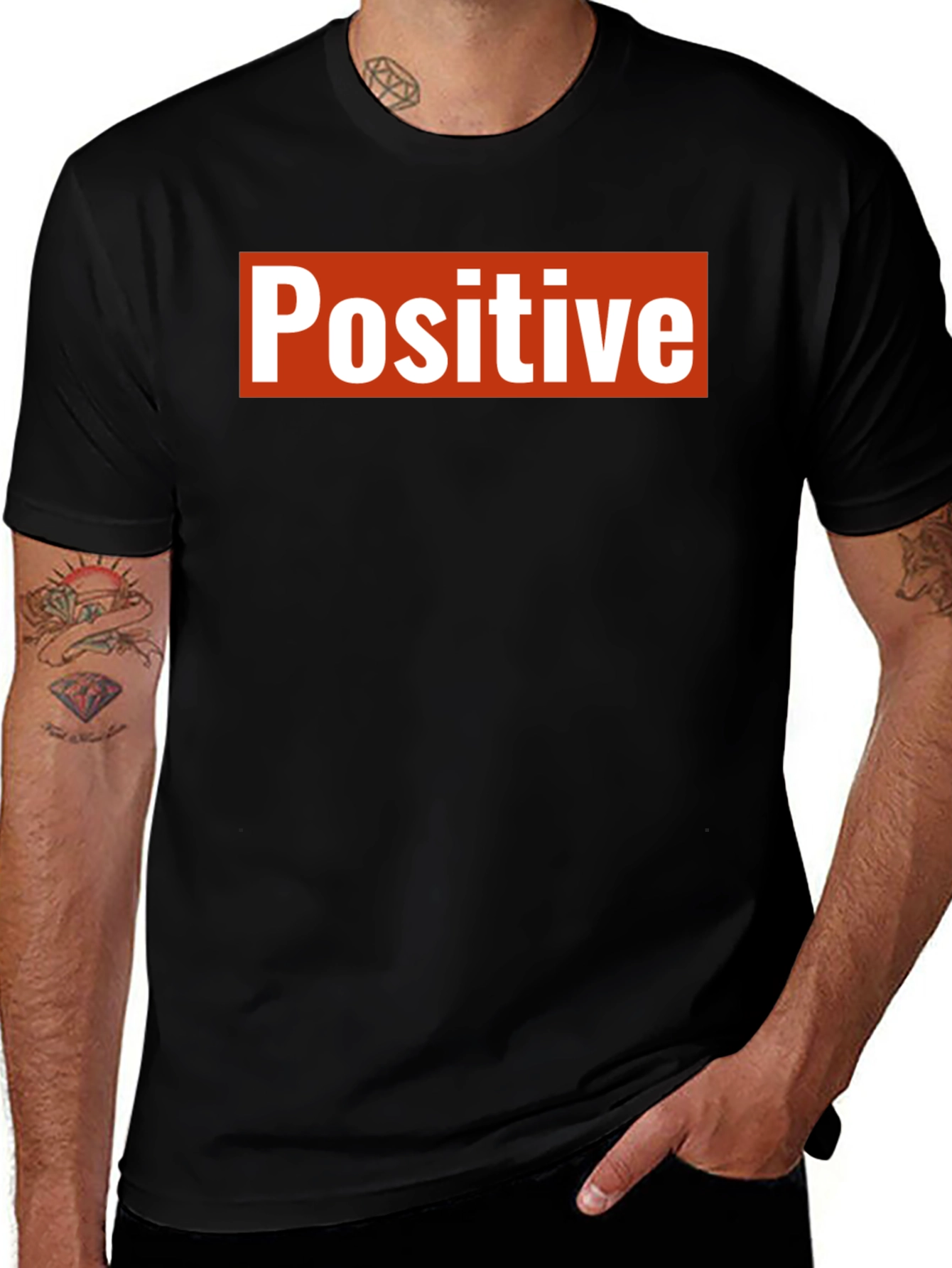 Variant 18 of Positive Graphic Tee - Black