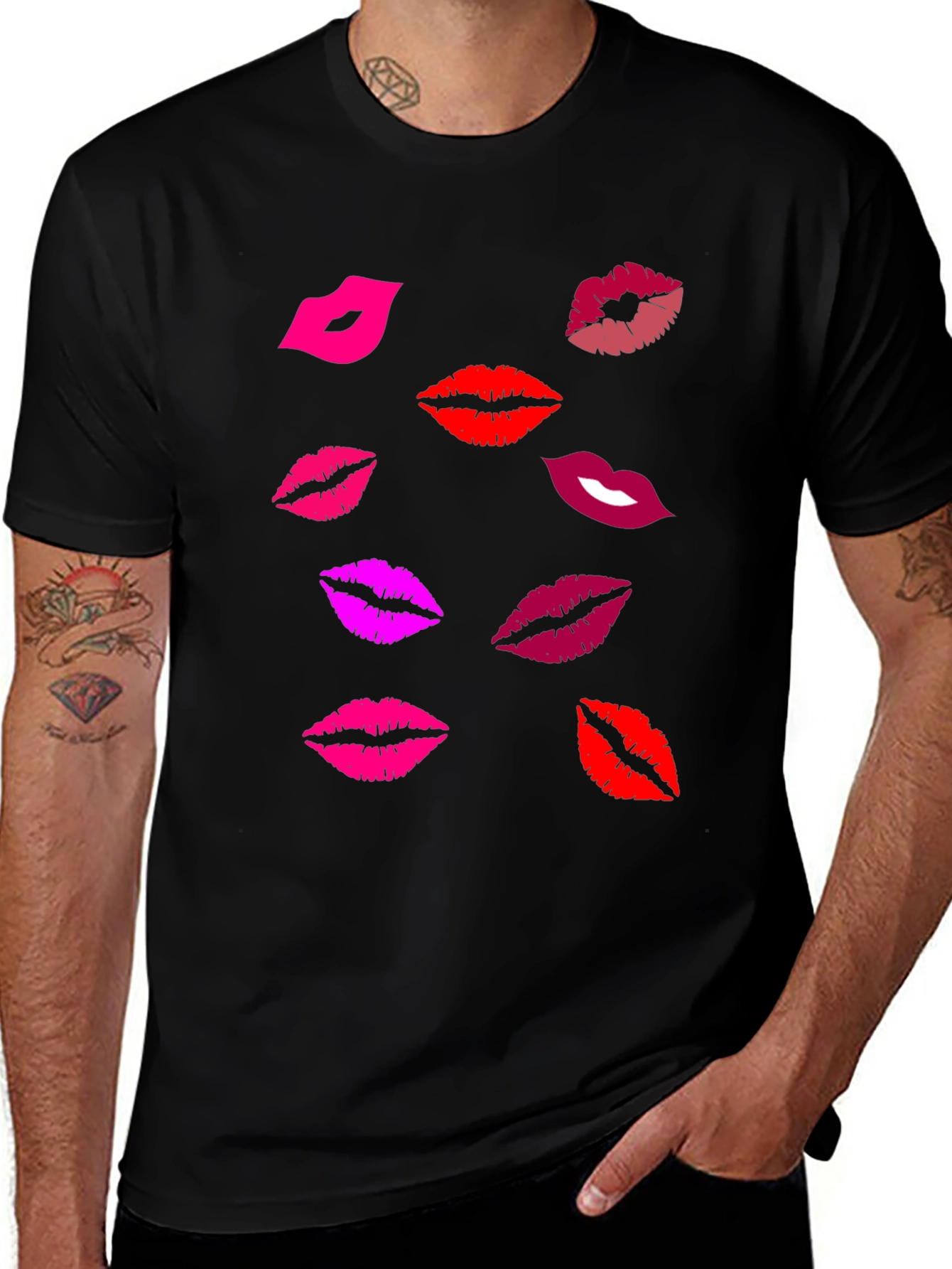 Variant 25 of Kiss Lips Graphic Tee - Bold & Playful