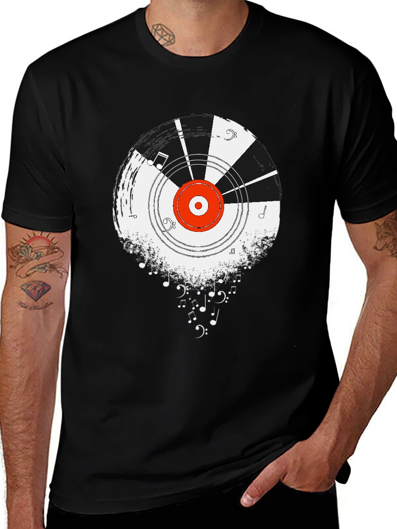 Variant 13 of Retro Vinyl Record Music T-Shirt - Classic Style
