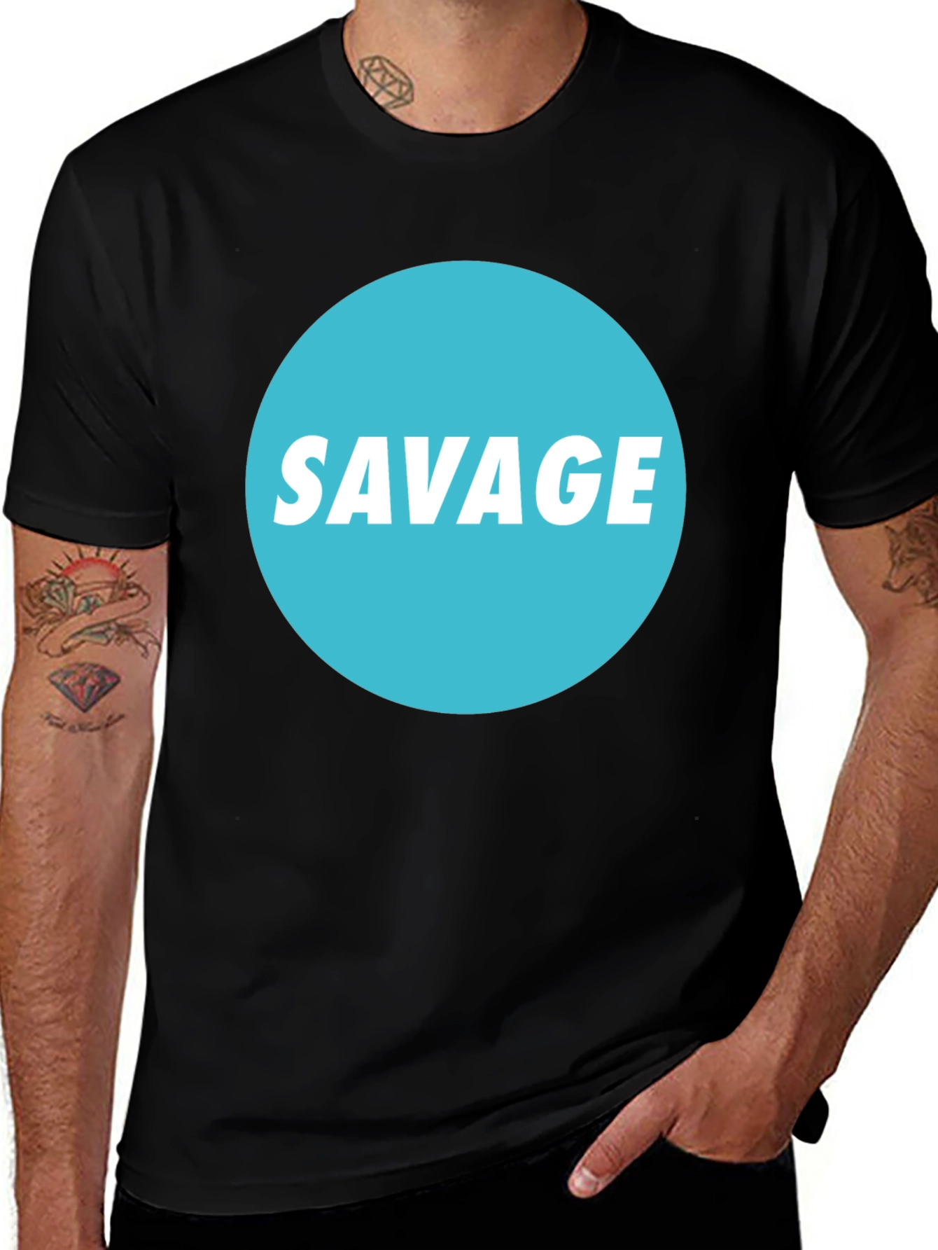 Variant 23 of Savage Graphic T-Shirt - Casual Style
