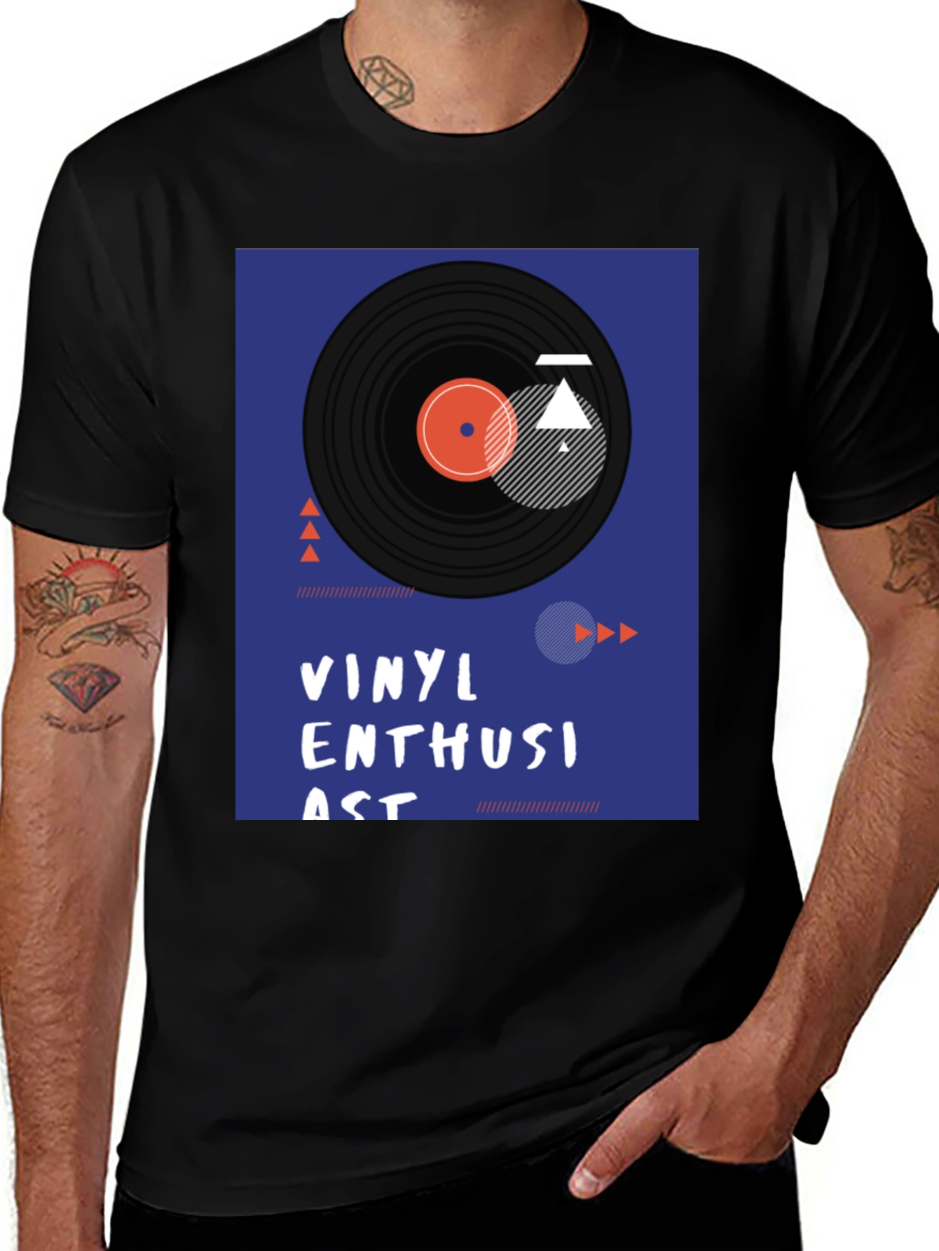 Variant 19 of Vinyl Enthusiast Graphic Tee - Music Lover T-Shirt