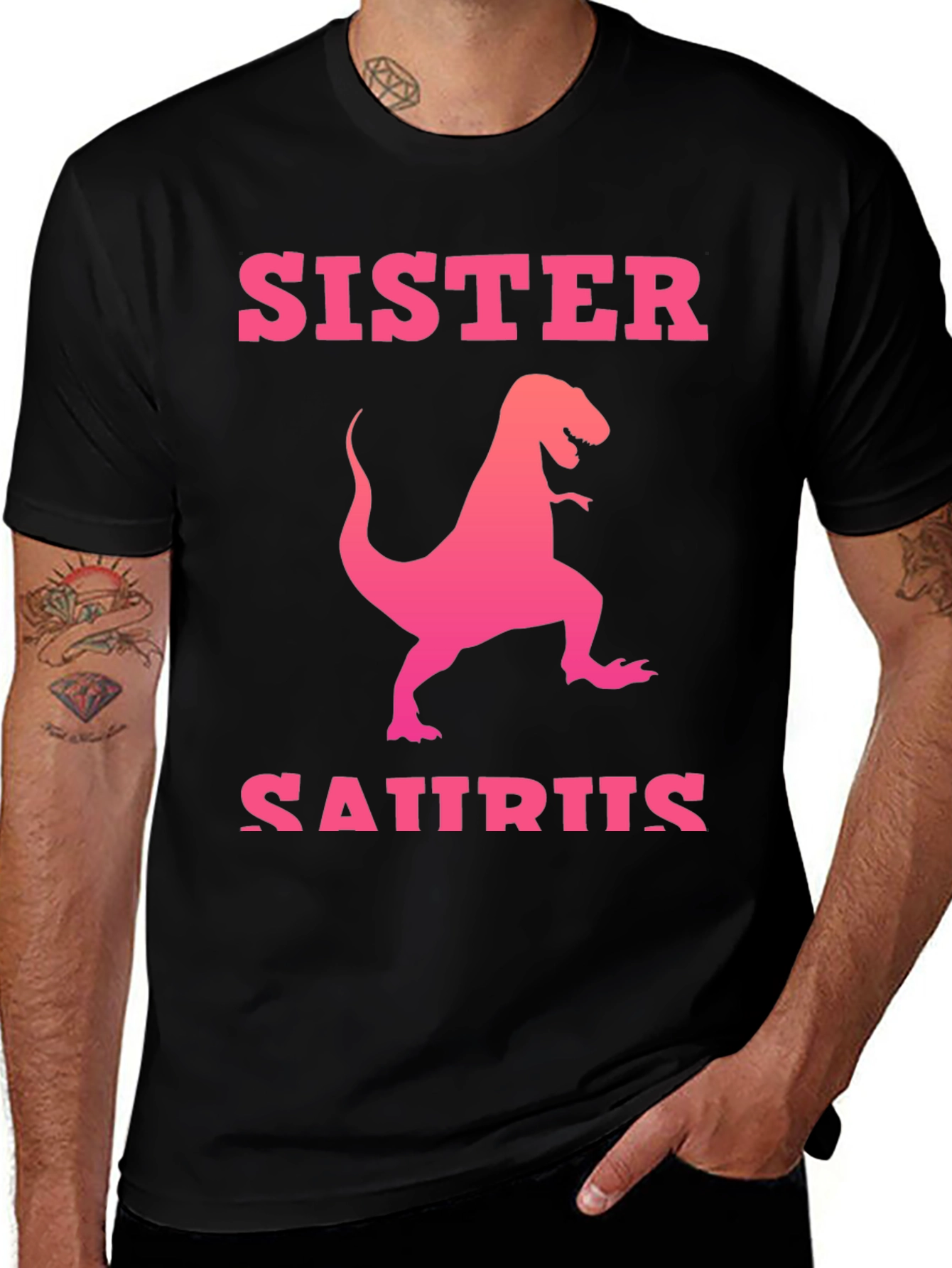 Variant 2 of Sister Saurus T-Rex Graphic Tee