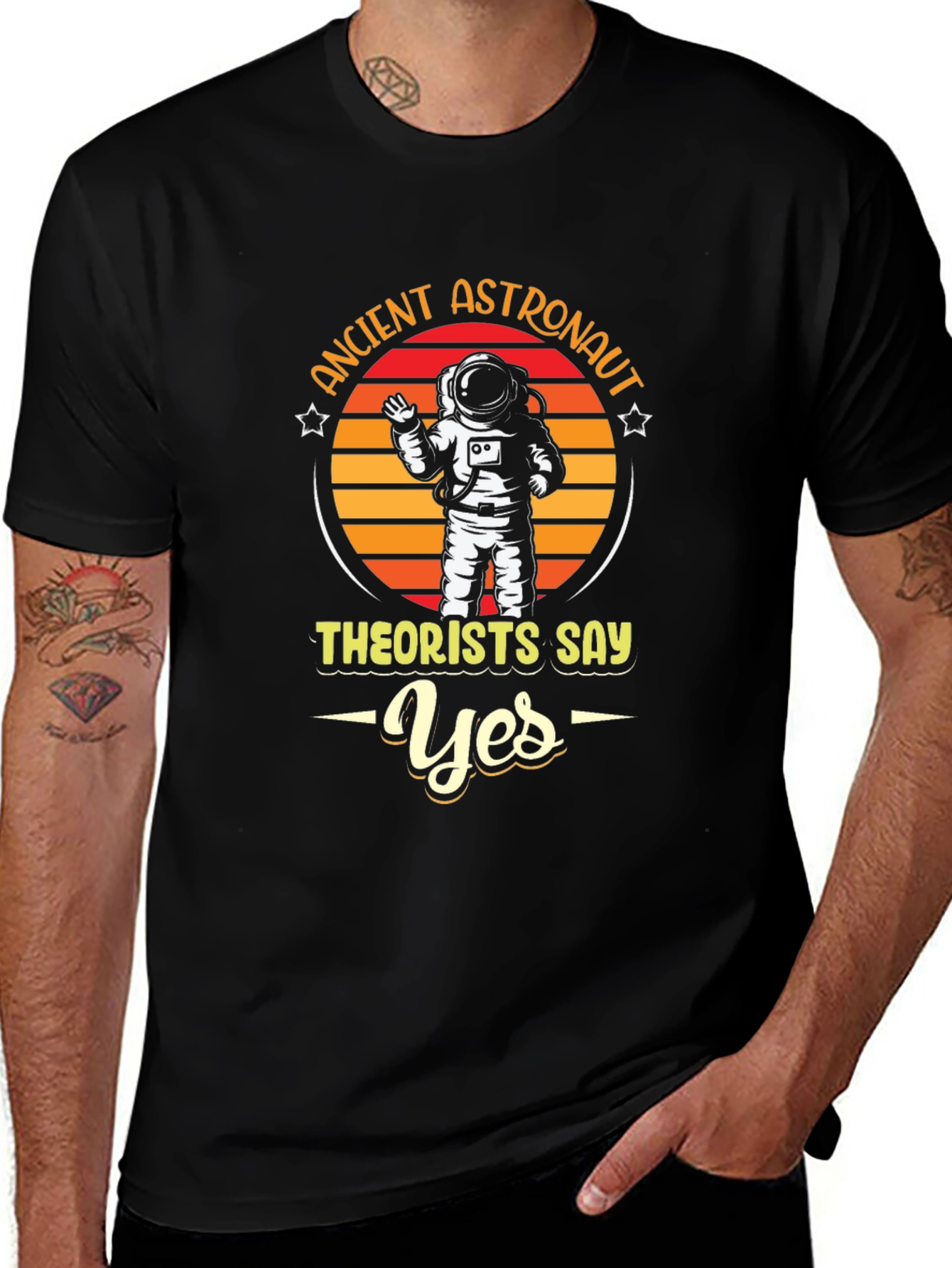Variant 8 of Ancient Astronaut Theorists Say Yes T-Shirt