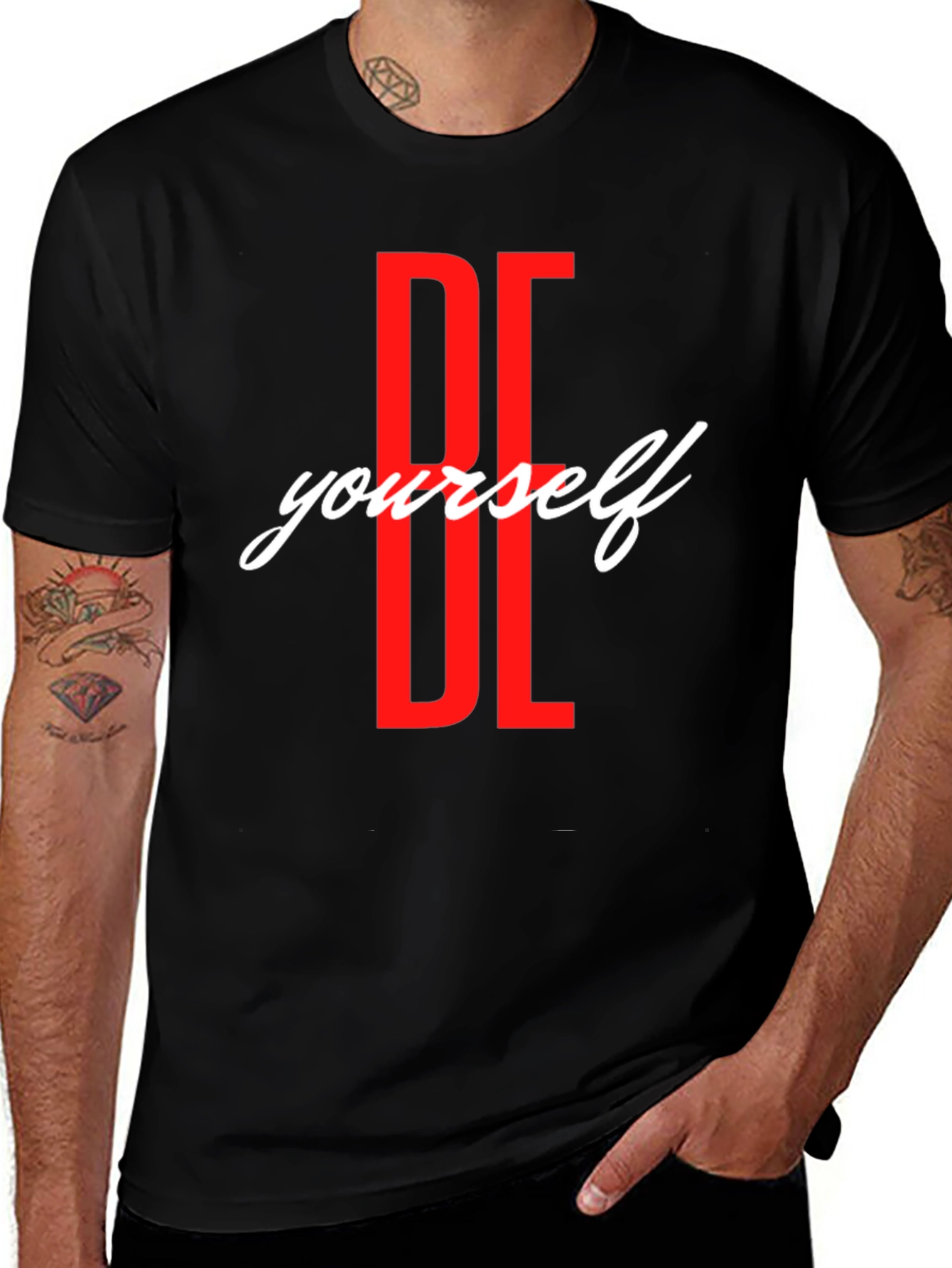 Variant 12 of Be Yourself Graphic T-Shirt - Trendy Casual Wear