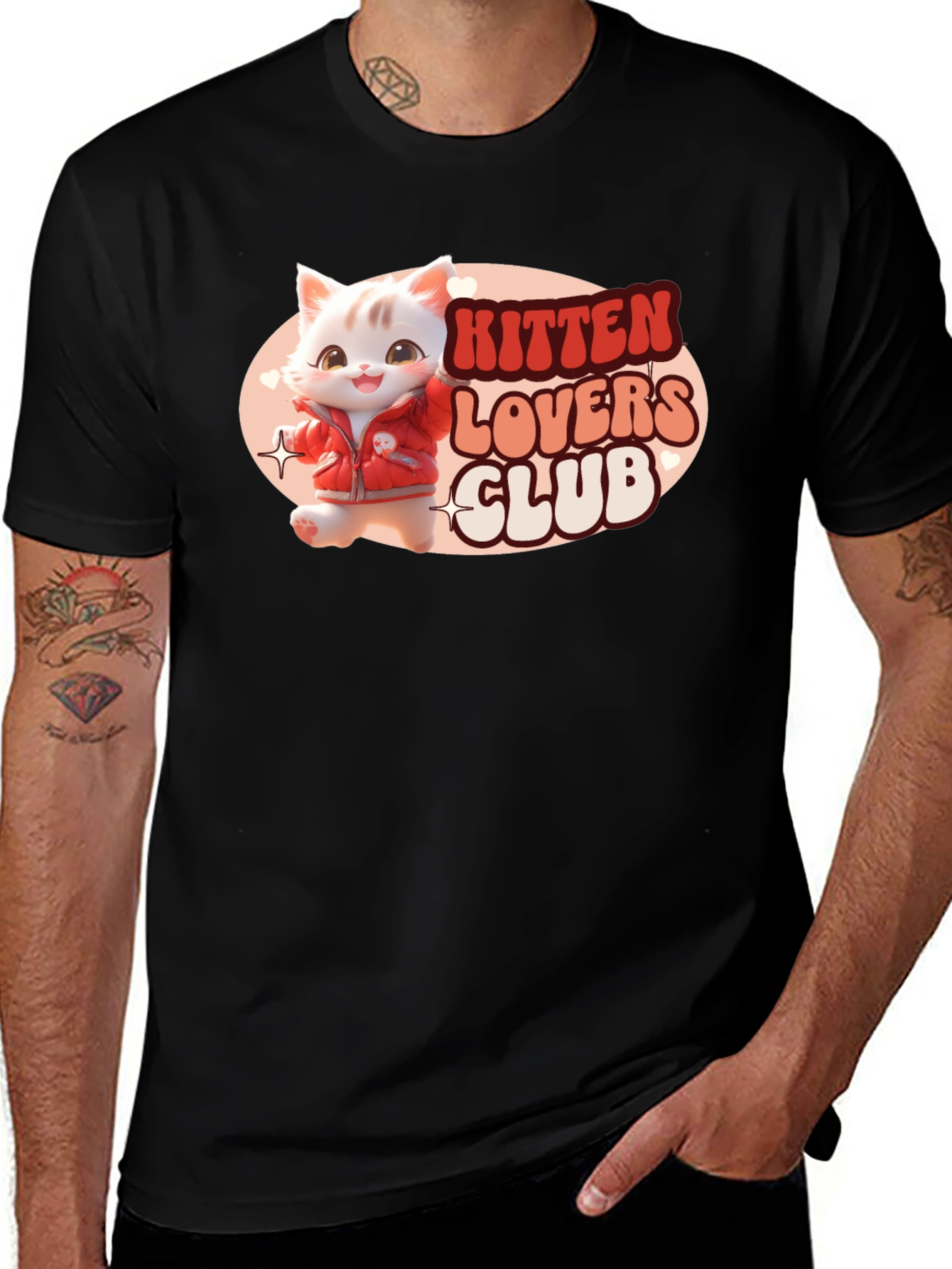 Variant 7 of Kitten Lovers Club Black T-Shirt