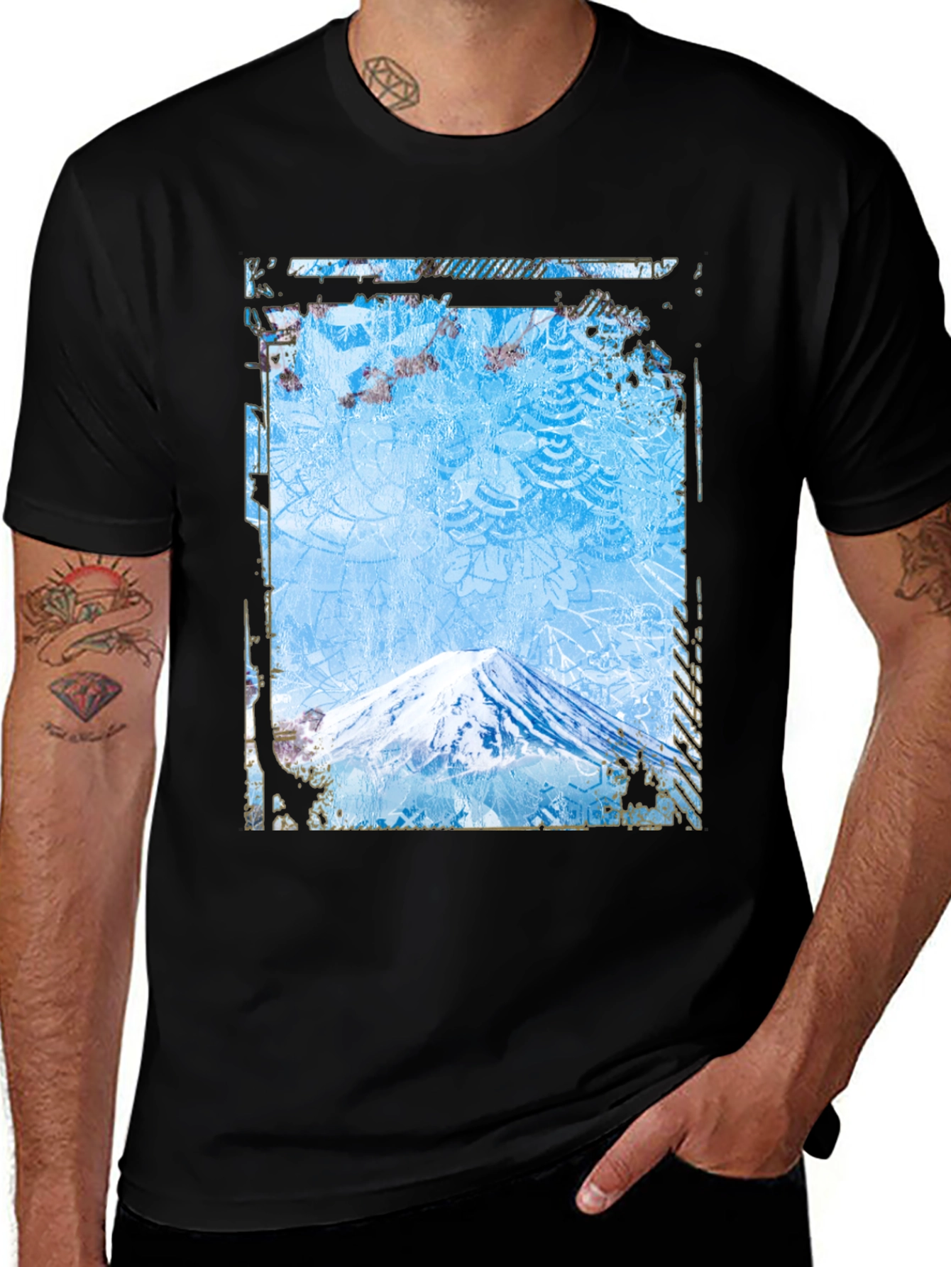 Variant 17 of Mount Fuji Graphic Tee - Japanese Inspired Design