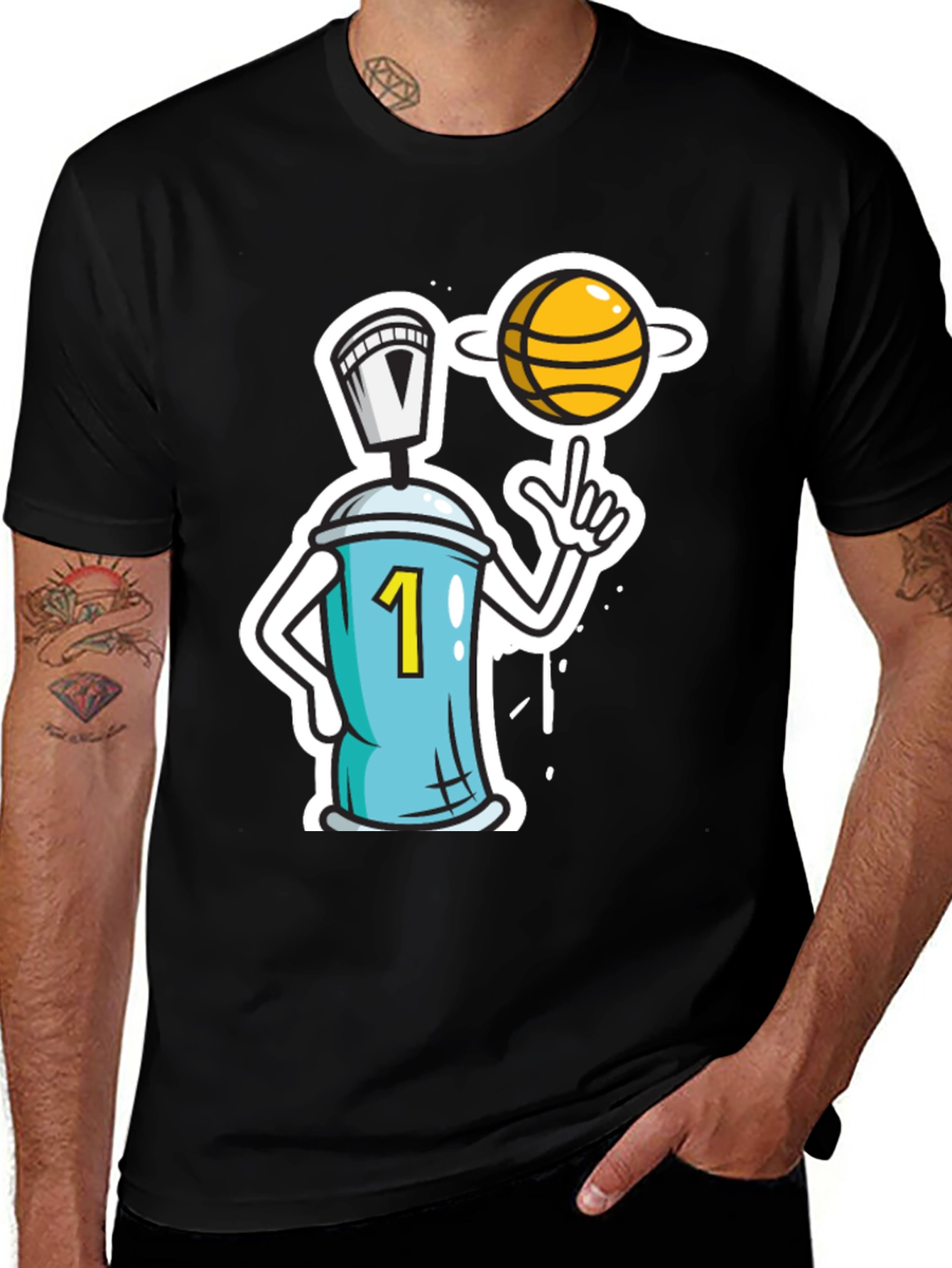 Variant 2 of Basketball Spray Paint Tee