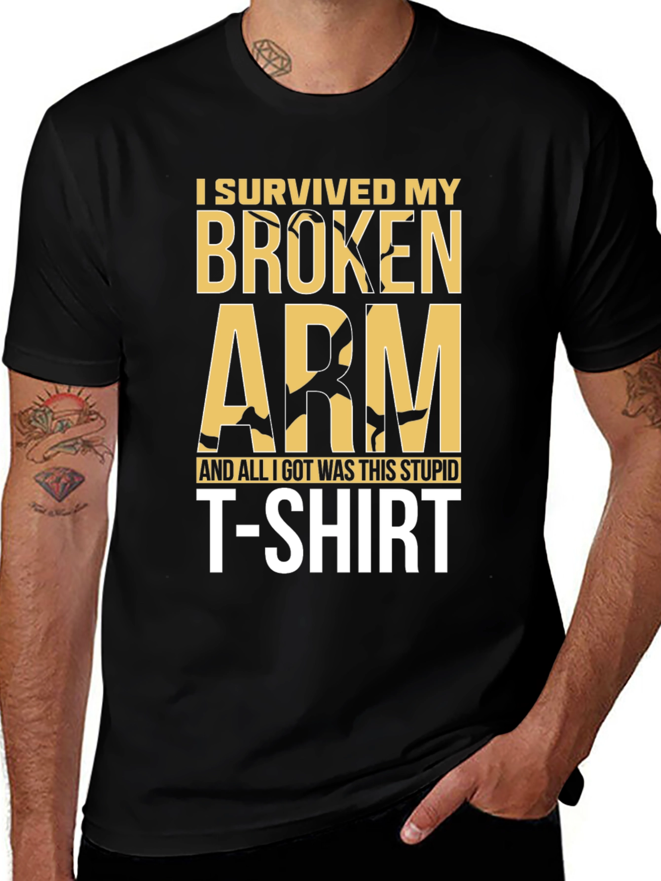 Variant 5 of I Survived My Broken Arm T-Shirt