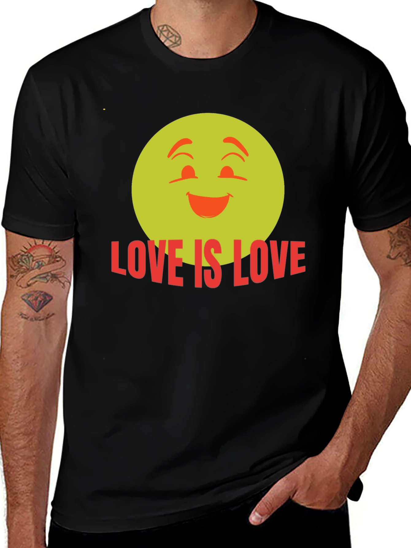 Love Is Love Emoji Graphic Tee