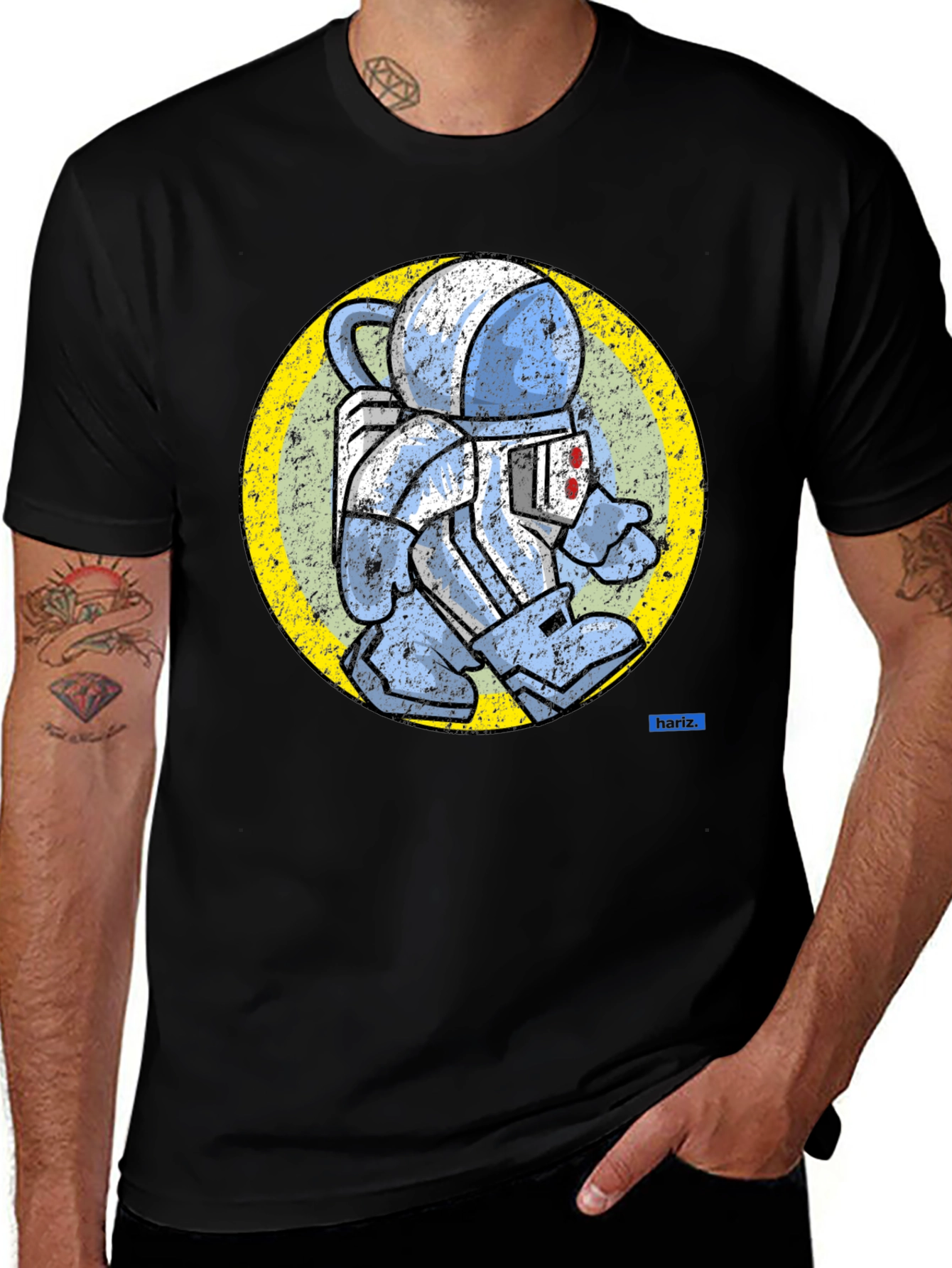 Variant 5 of Retro Spaceman Graphic Tee - Vintage Astronaut T-Shirt