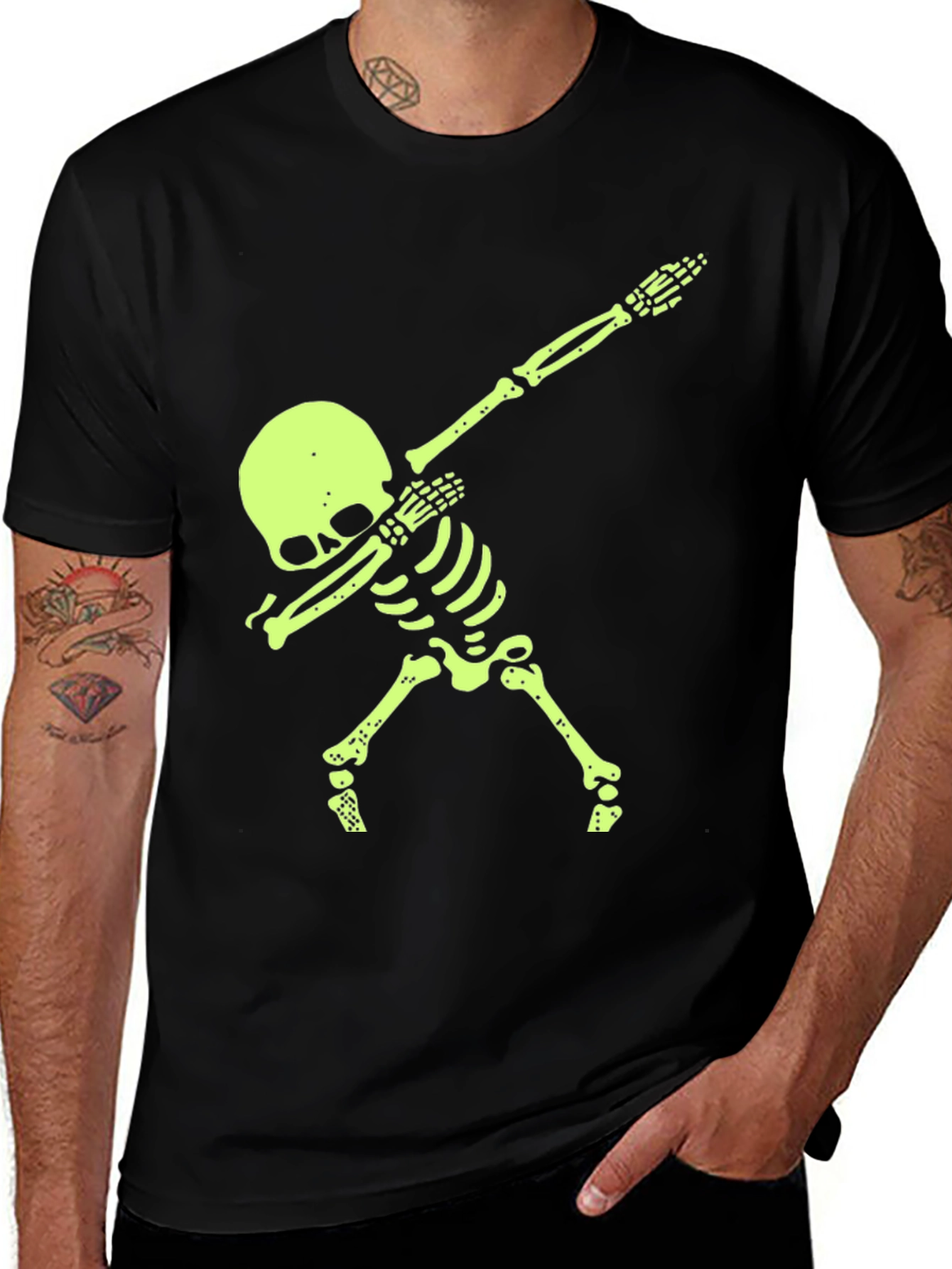 Variant 10 of Dabbing Skeleton Graphic Tee