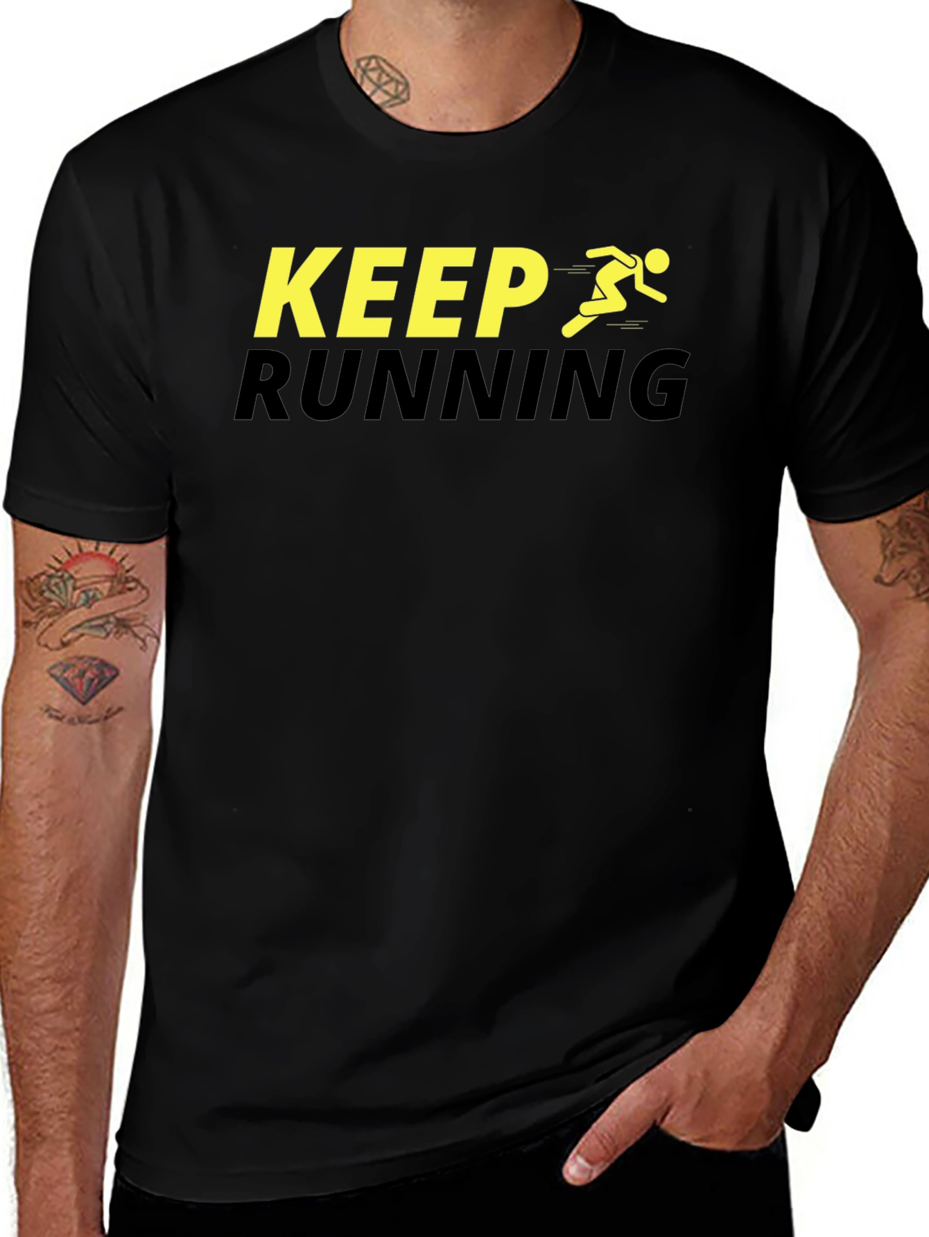 Variant 17 of Keep Running Graphic Tee