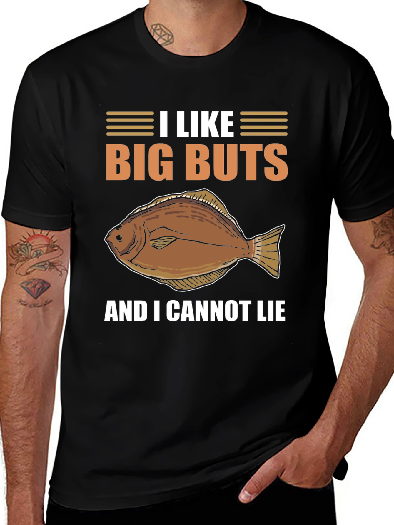 Variant 19 of I Like Big Butts Flounder Fishing T-Shirt