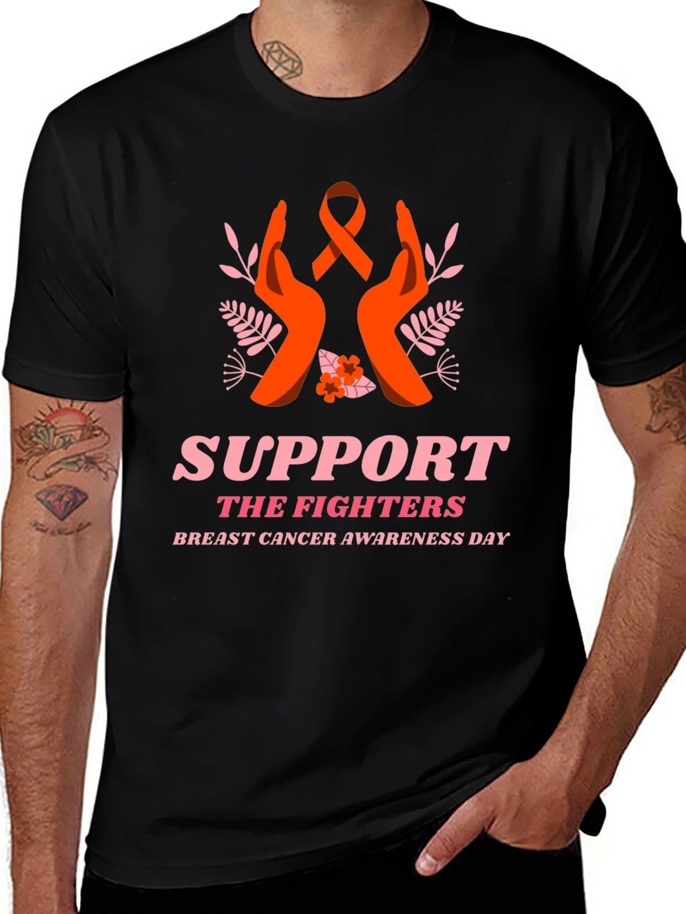 Support the Fighters Breast Cancer Awareness T-Shirt