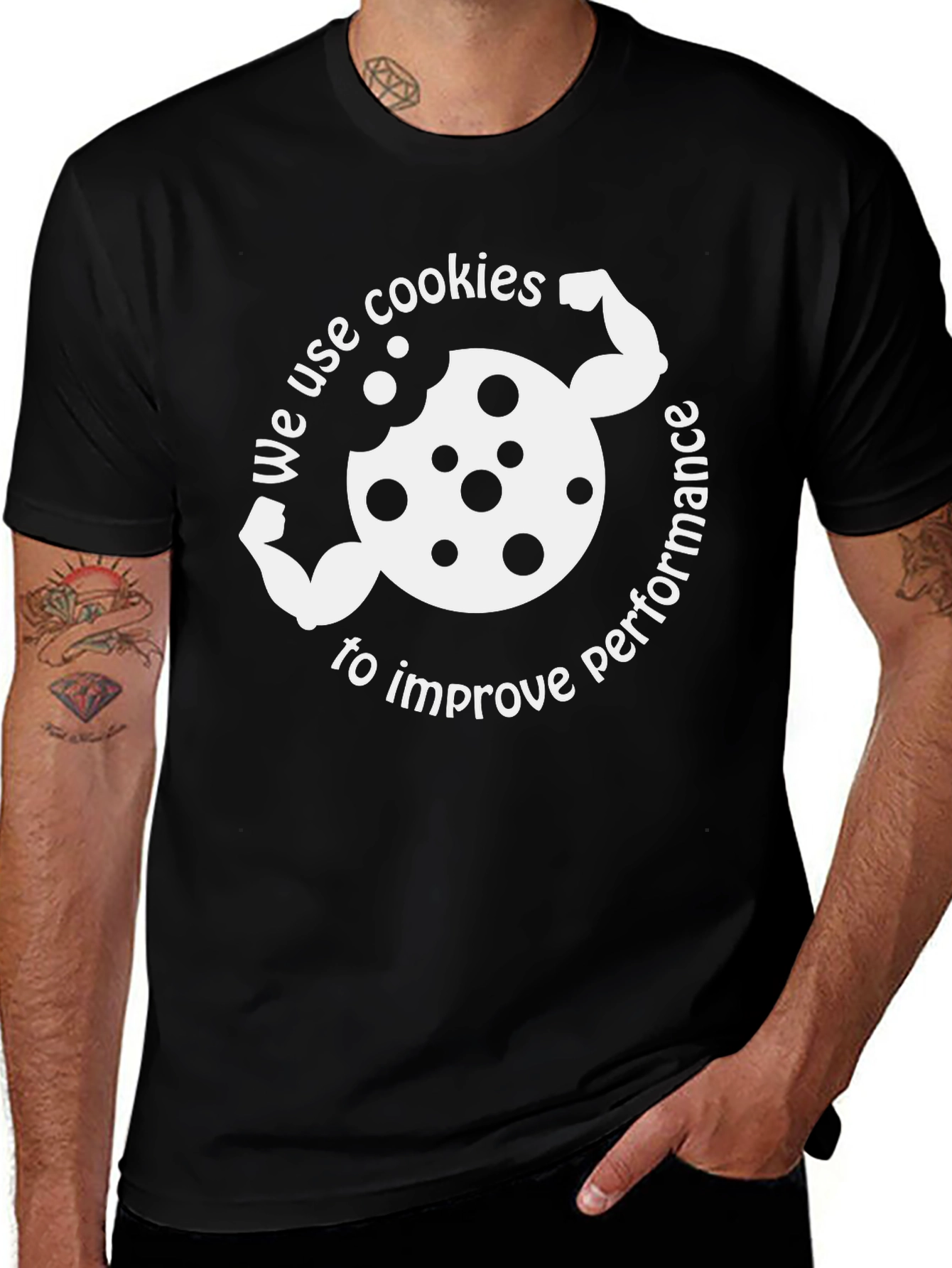Variant 21 of Humorous Cookie Performance T-Shirt
