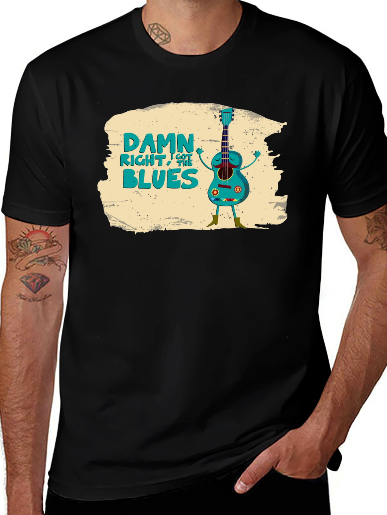 Variant 3 of Damn Right I Got the Blues Graphic T-Shirt