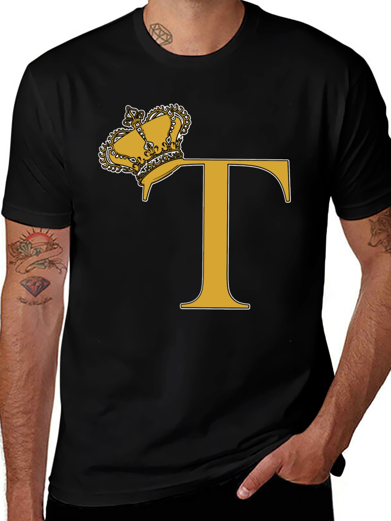 Crown Initial T-Shirt