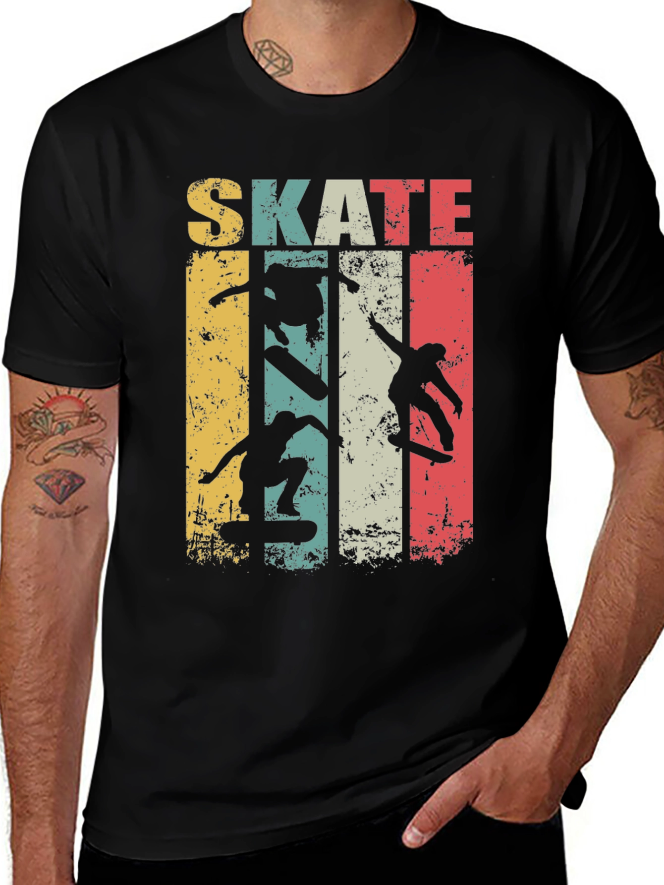 Variant 18 of Vintage Skate T-Shirt - Retro Skateboarder Design
