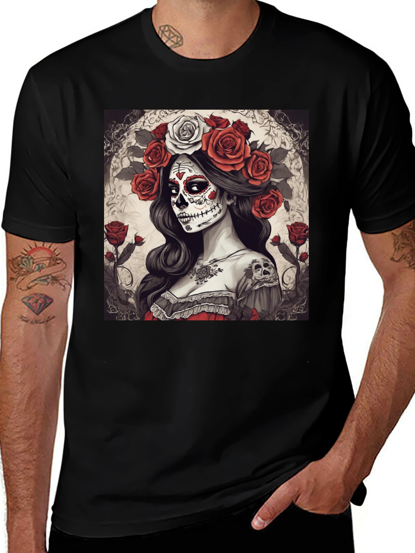 Day of the Dead Woman Graphic T-Shirt