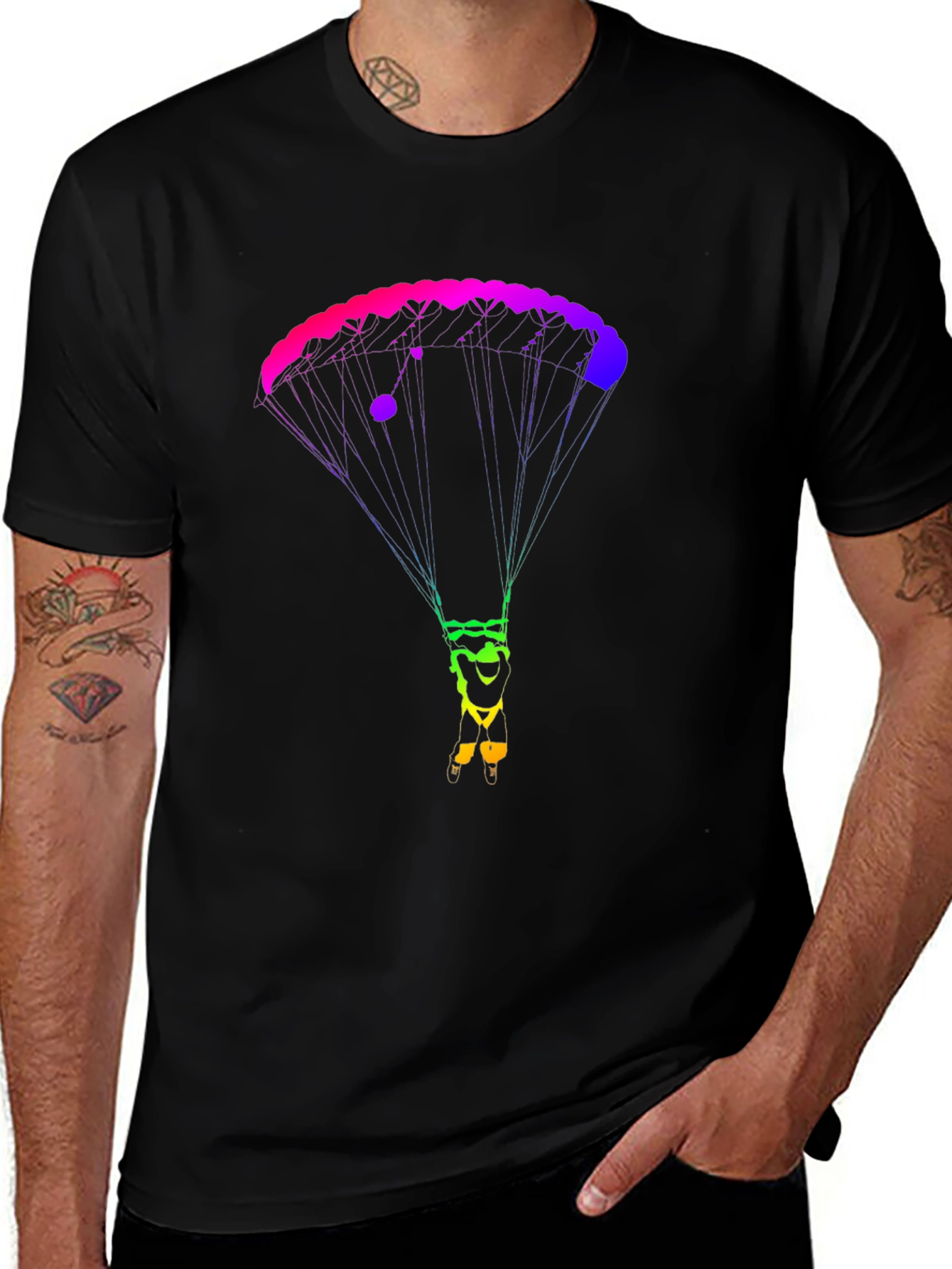 Variant 2 of Rainbow Parachute T-Shirt
