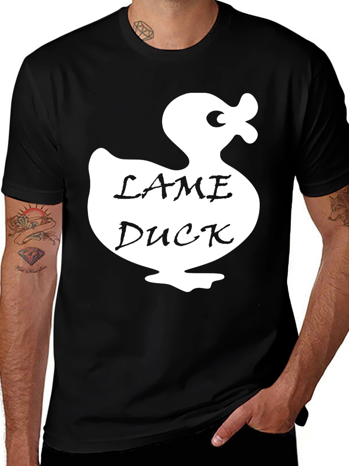 Variant 11 of Lame Duck Graphic T-Shirt - Novelty Tee