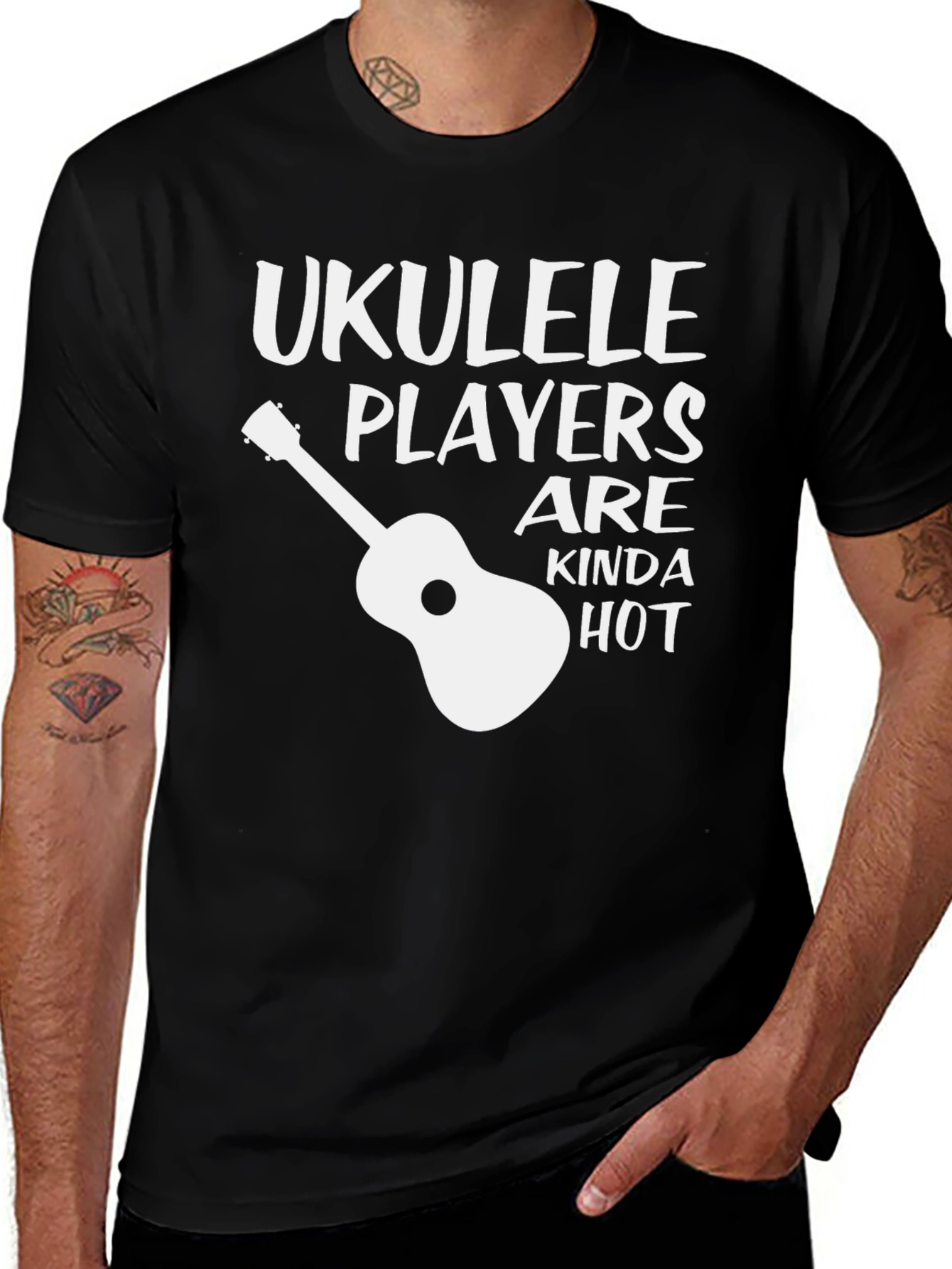 Variant 28 of Ukulele Players Are Kinda Hot Funny T-Shirt