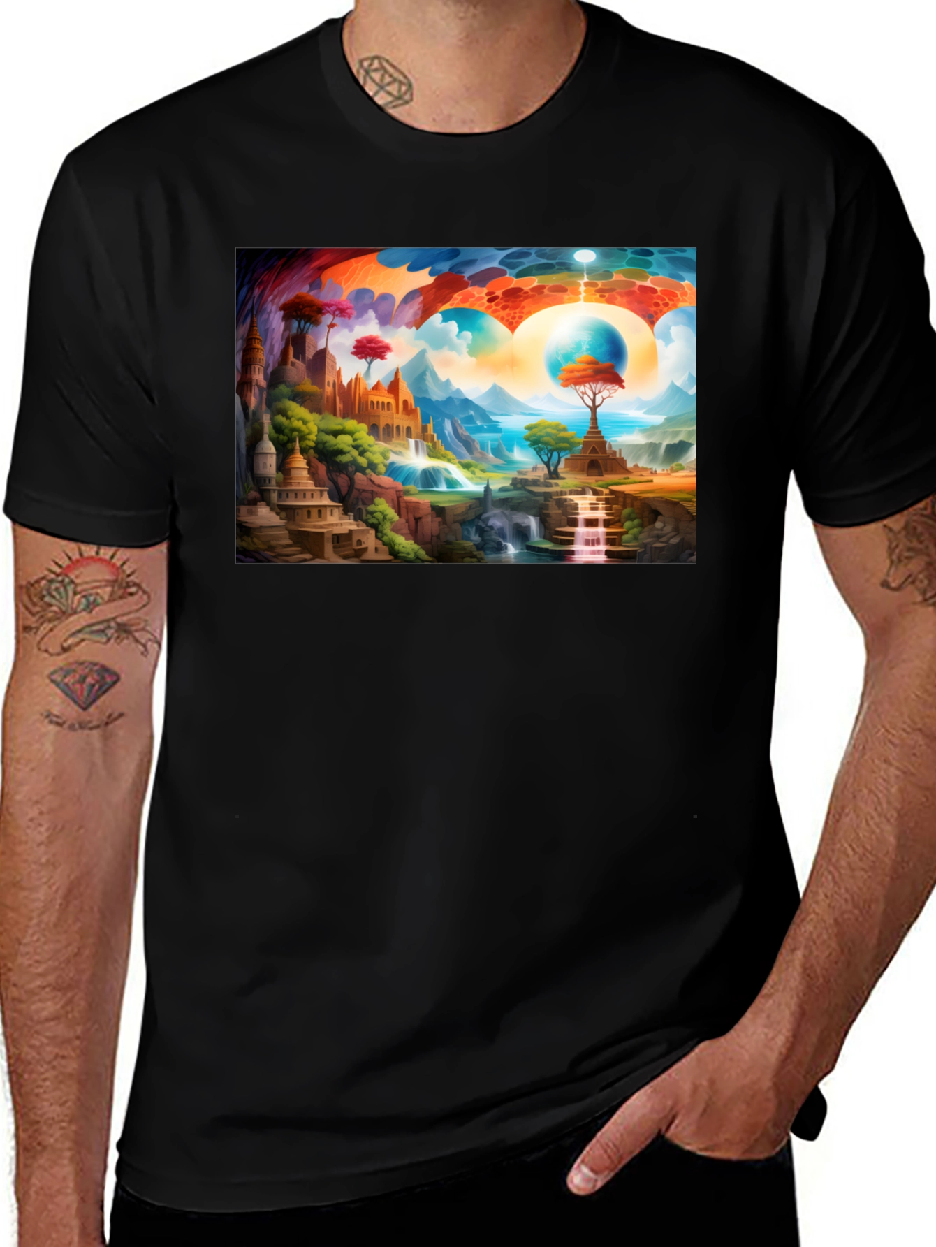 Variant 20 of Fantasy Landscape Graphic Tee