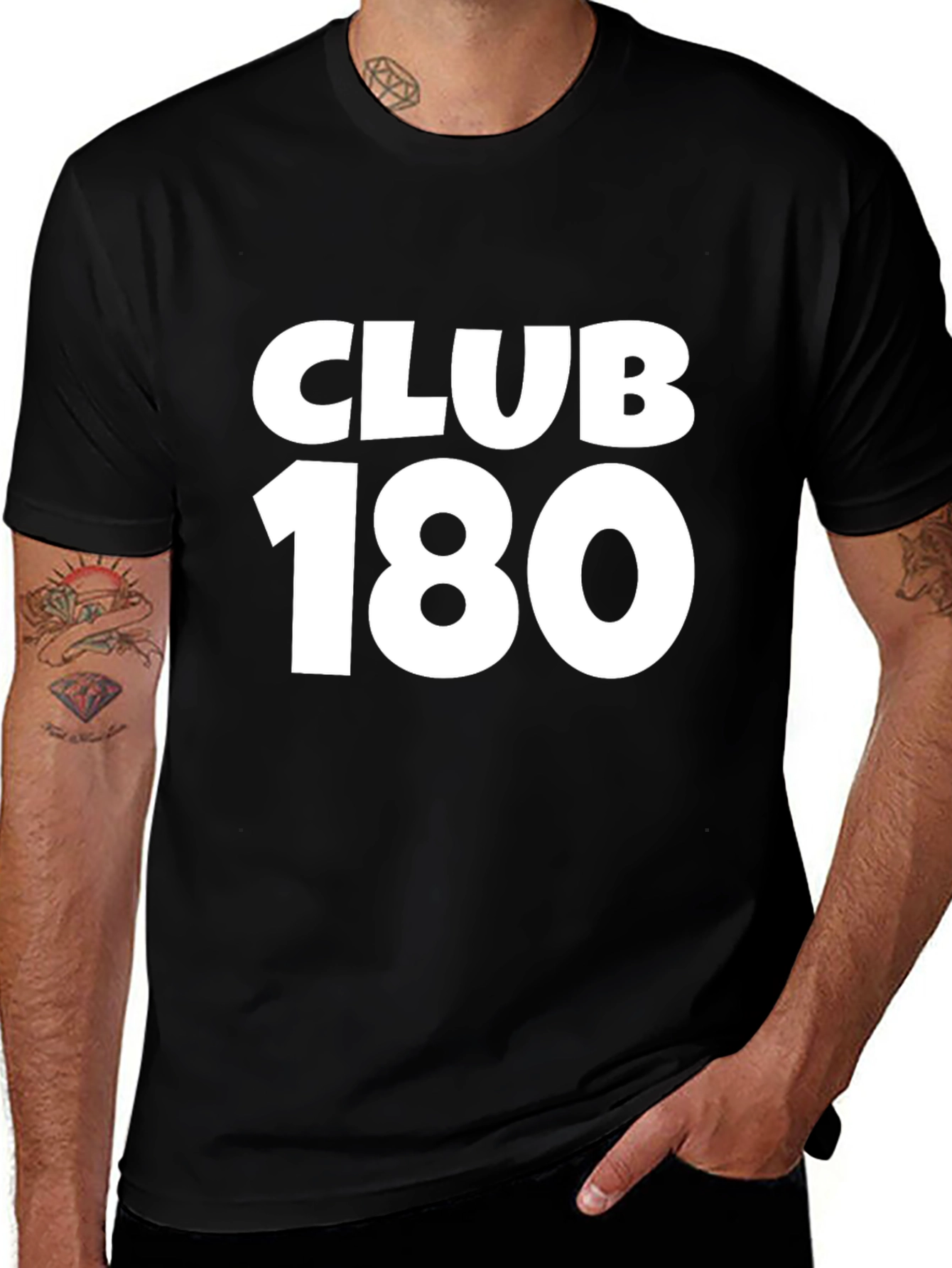 Variant 5 of Club 180 Black T-Shirt - Stylish & Comfortable
