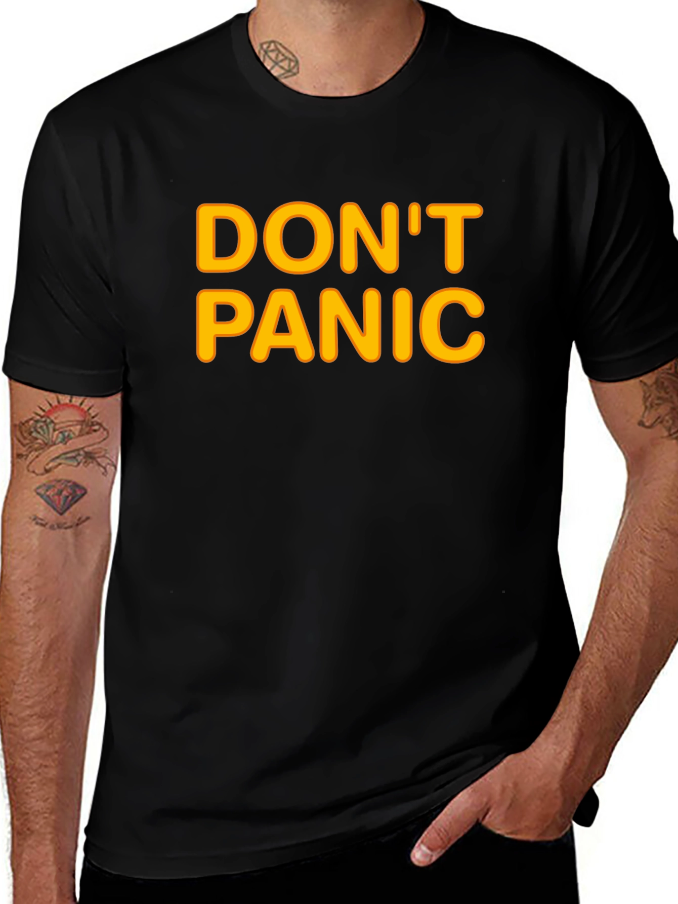 Variant 23 of Don't Panic T-Shirt