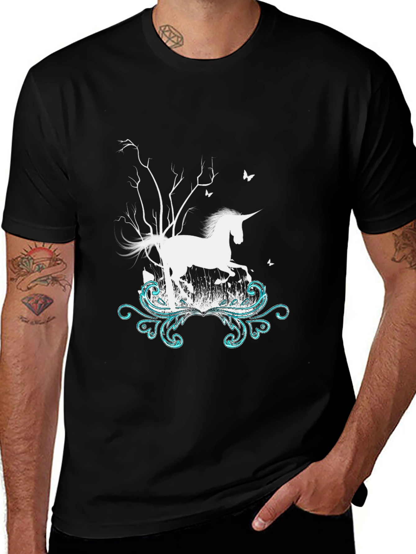 Variant 23 of Unicorn Graphic Print T-Shirt