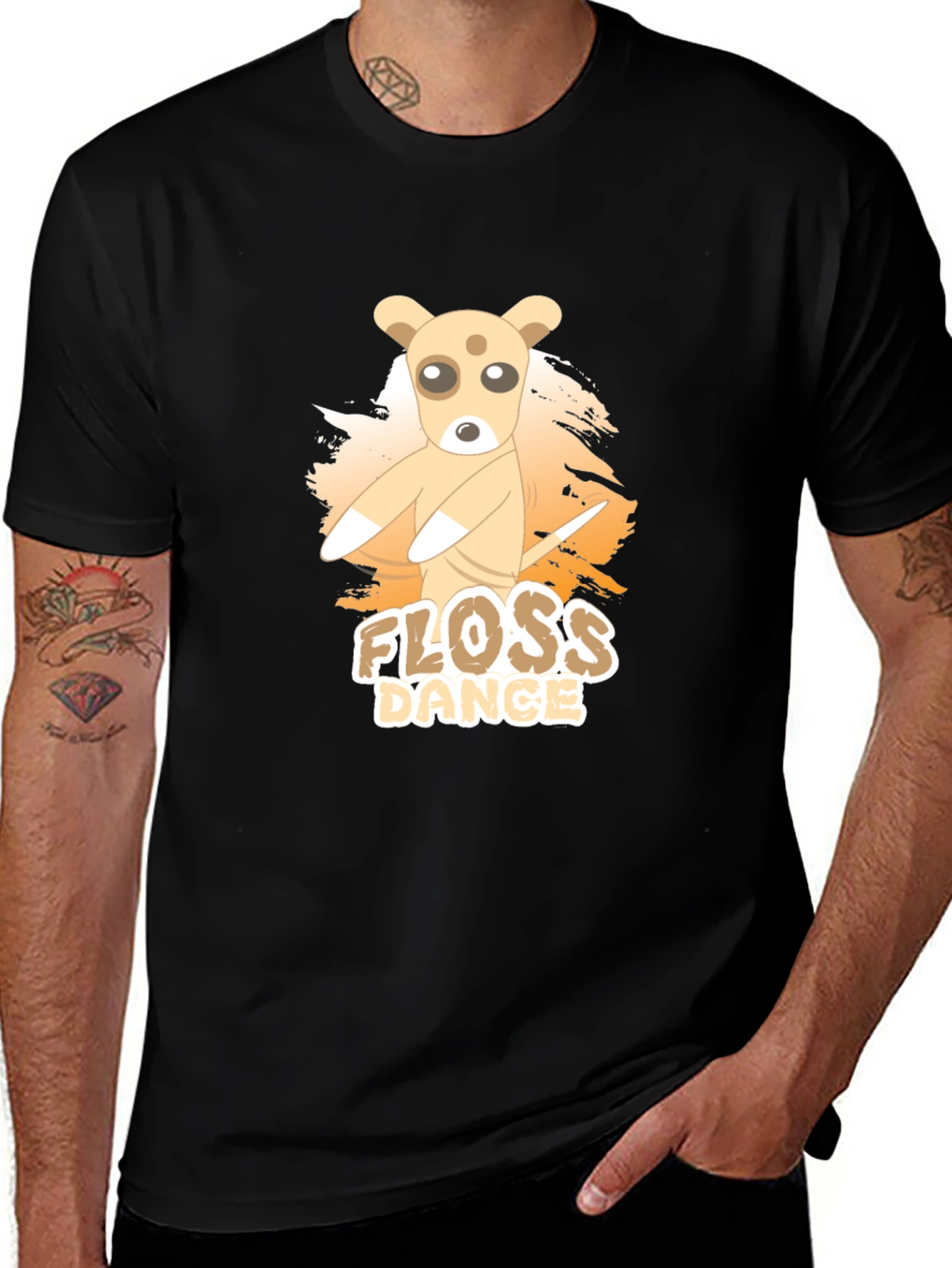 Variant 30 of Floss Dance Graphic Tee - Cute Dog Design