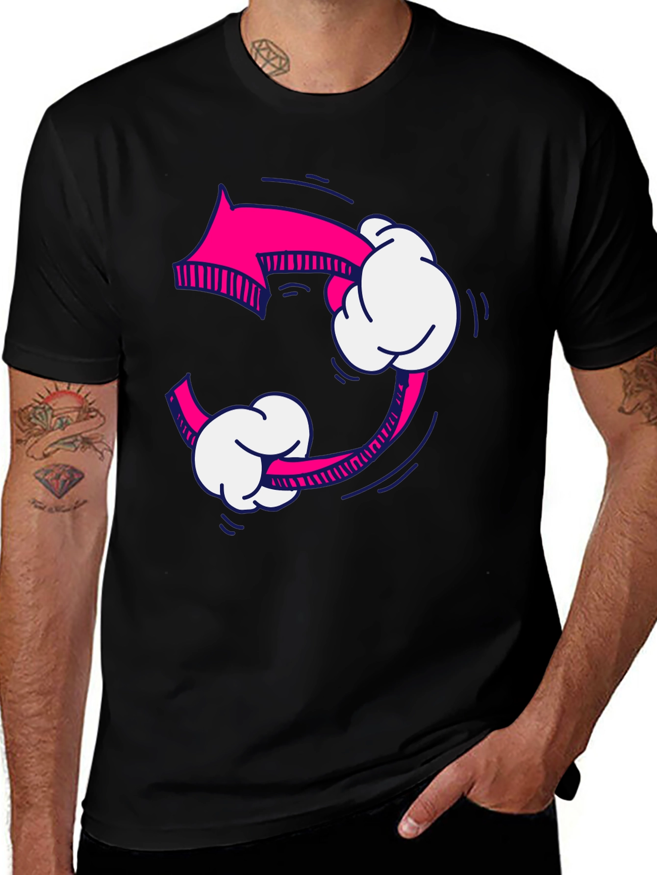 Variant 16 of Pink Arrow Recycle Graphic Tee