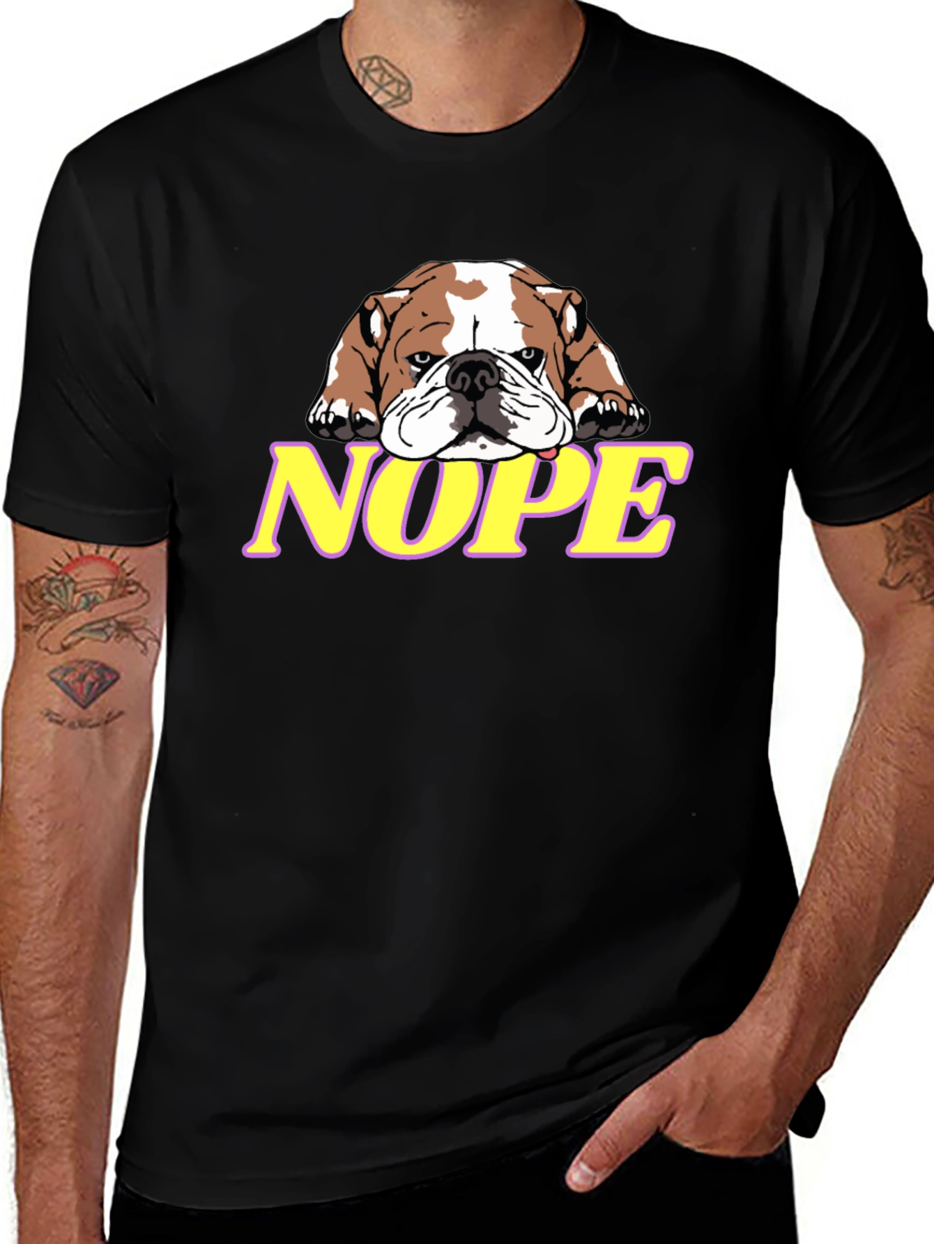Variant 10 of Nope Bulldog Graphic T-Shirt