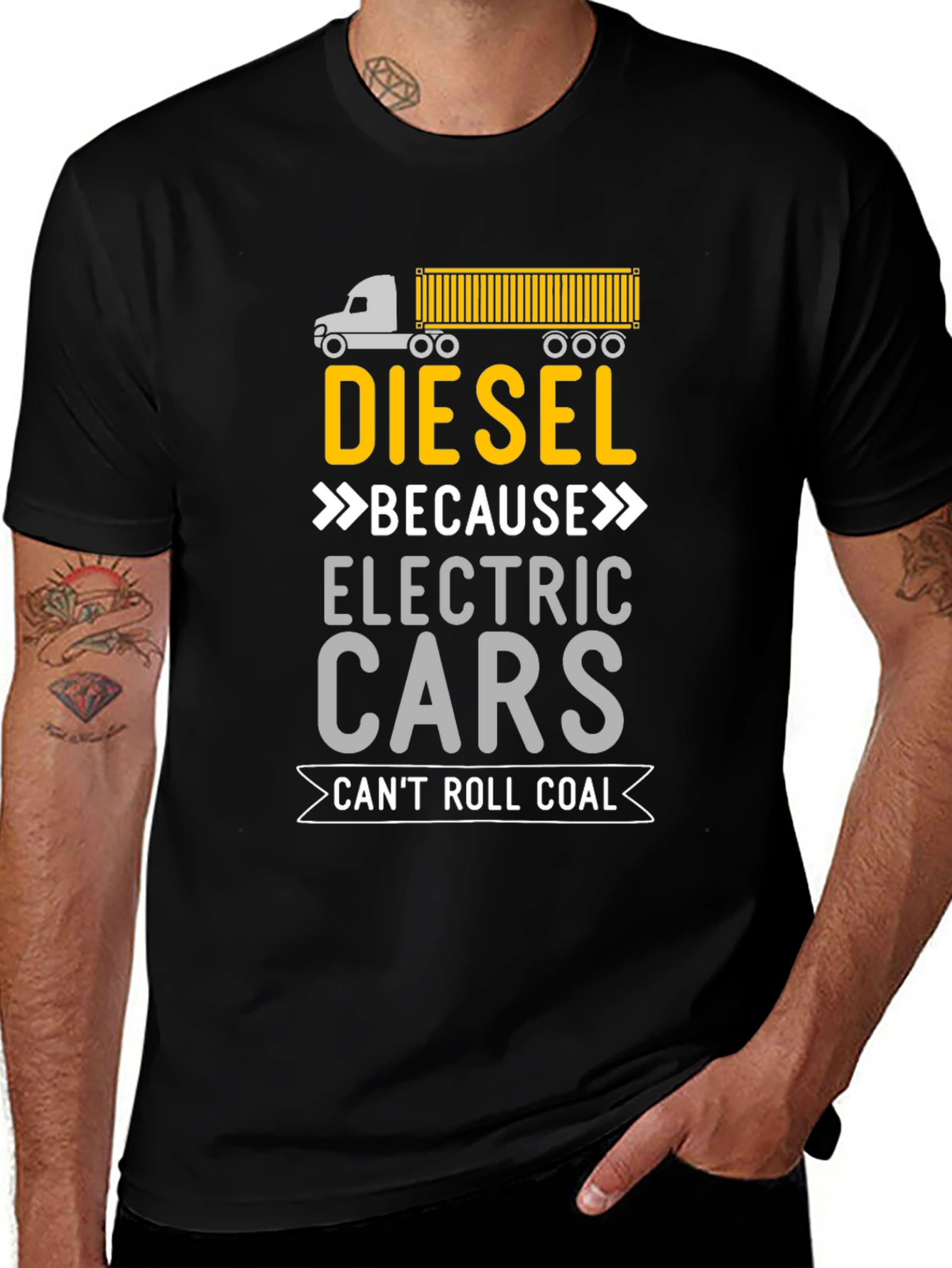 Diesel Can Roll Coal Graphic T-Shirt