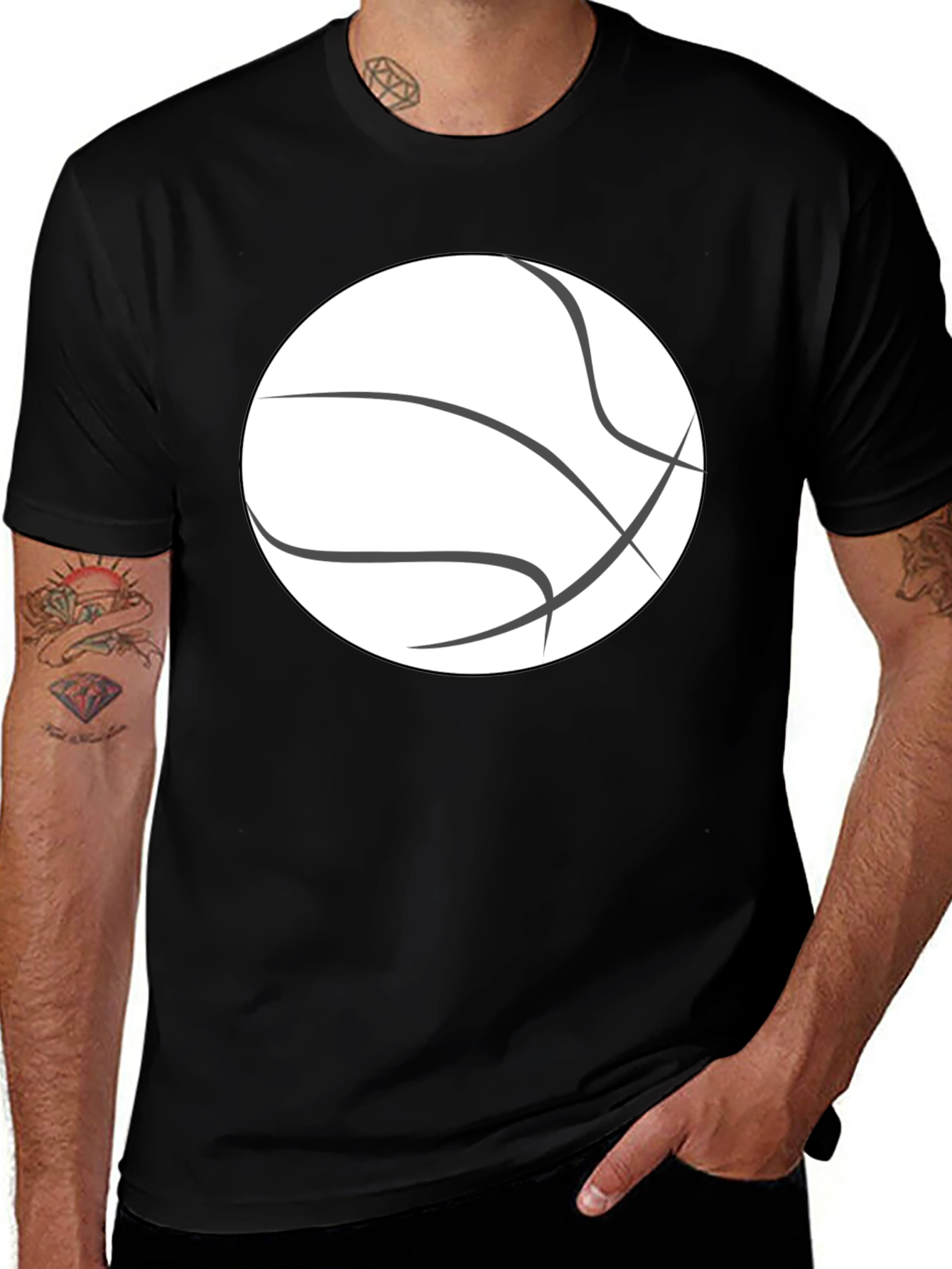 Variant 12 of Basketball Graphic Tee - Cool Sporty Design