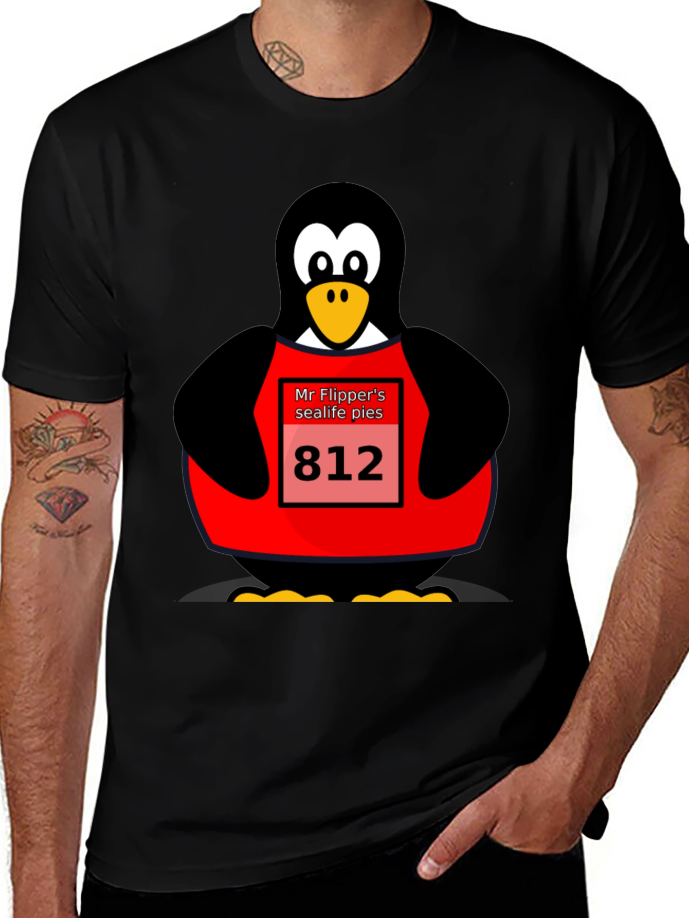 Variant 29 of Mr. Flipper's Sealife Pies Penguin T-Shirt