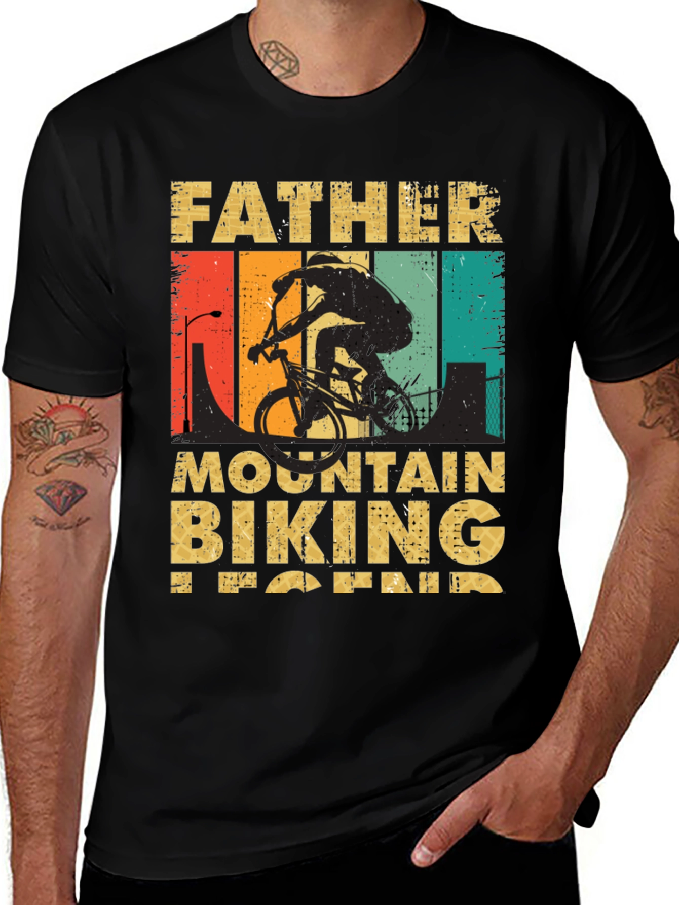 Father Mountain Biking Legend T-Shirt