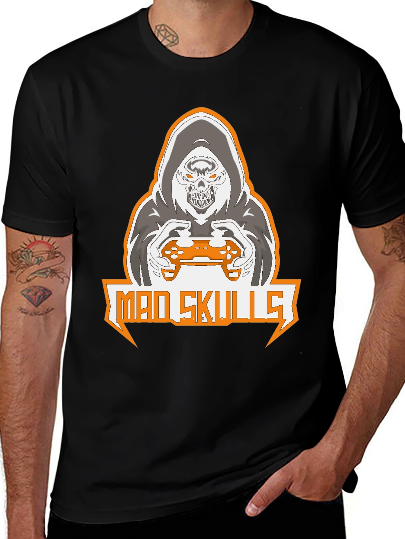 Variant 26 of Mad Skulls Gamer Graphic T-Shirt