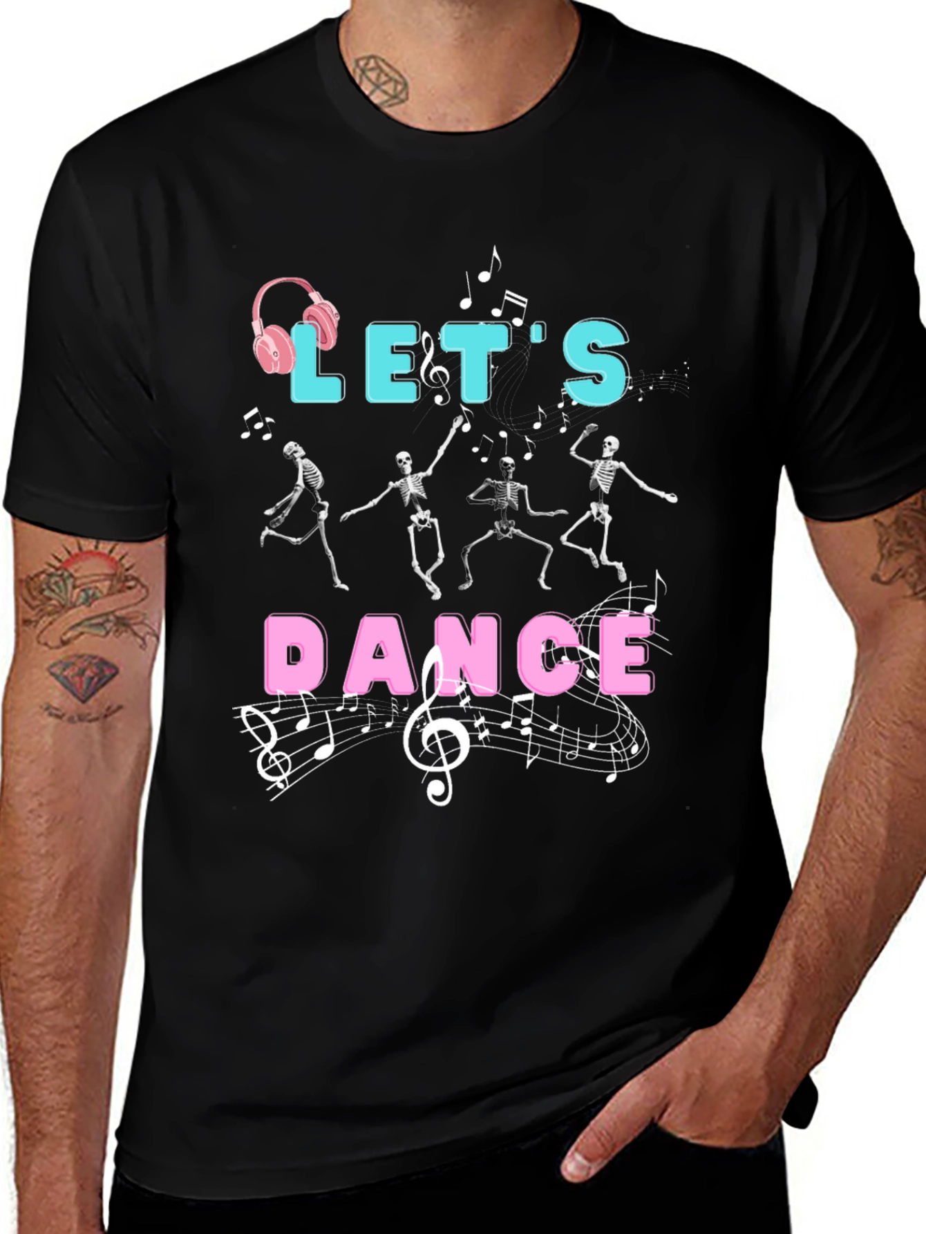 Variant 13 of Let's Dance Skeleton Graphic T-Shirt