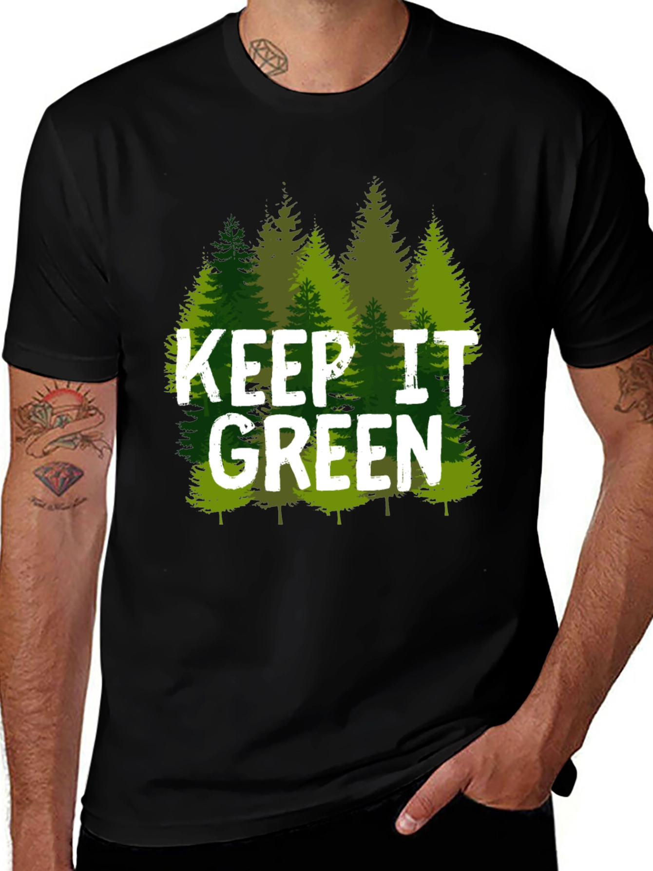 Variant 12 of Keep It Green Nature Tree T-Shirt