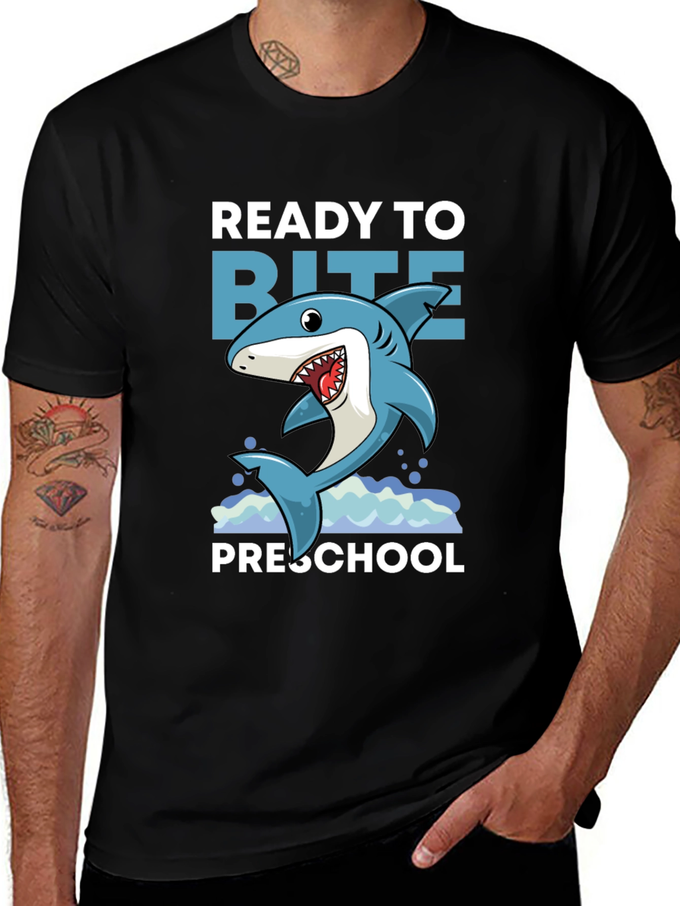 Variant 26 of Ready to Bite Preschool Shark Tee