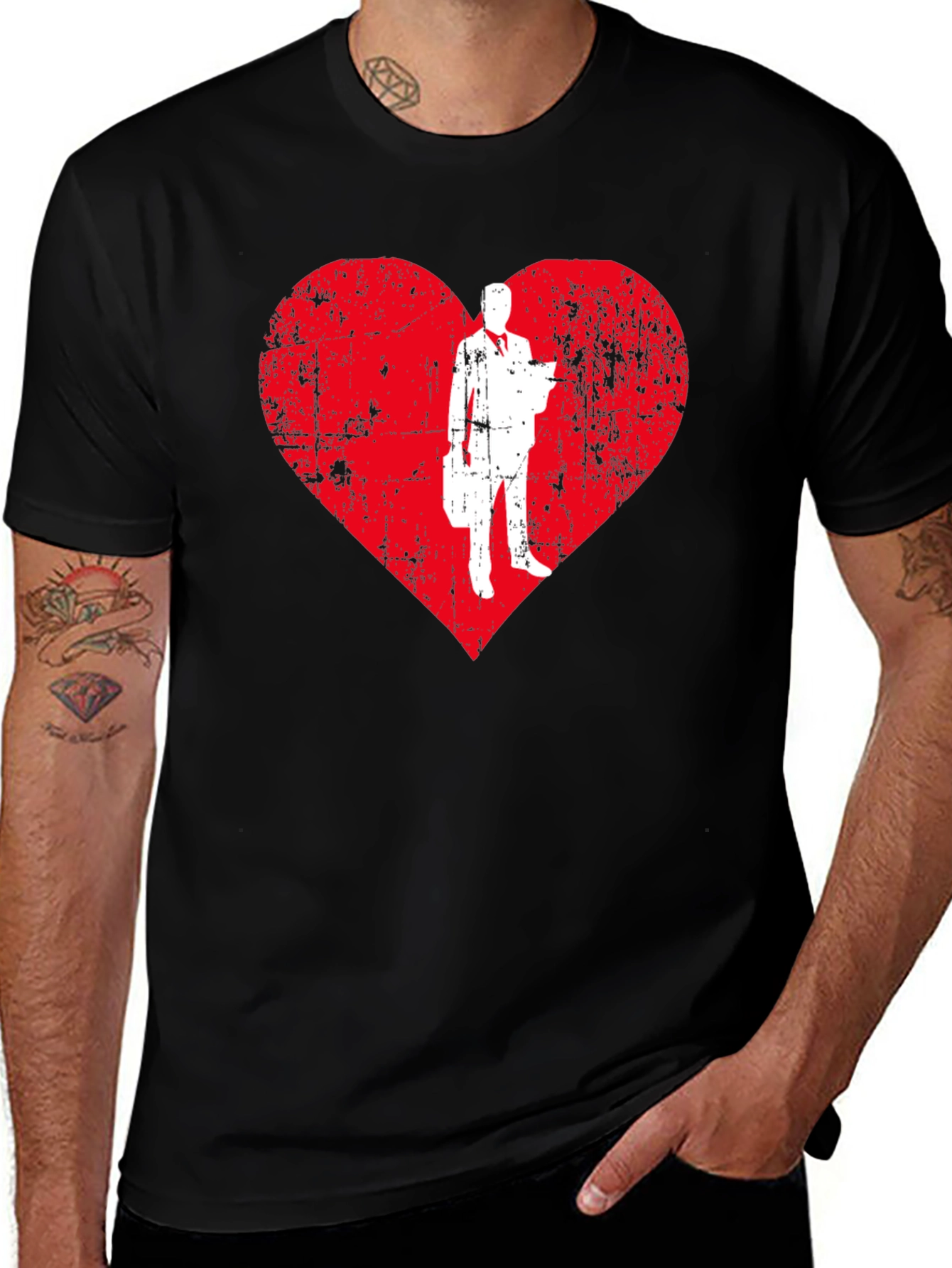 Variant 14 of Business Heart T-Shirt - Trendy Graphic Tee