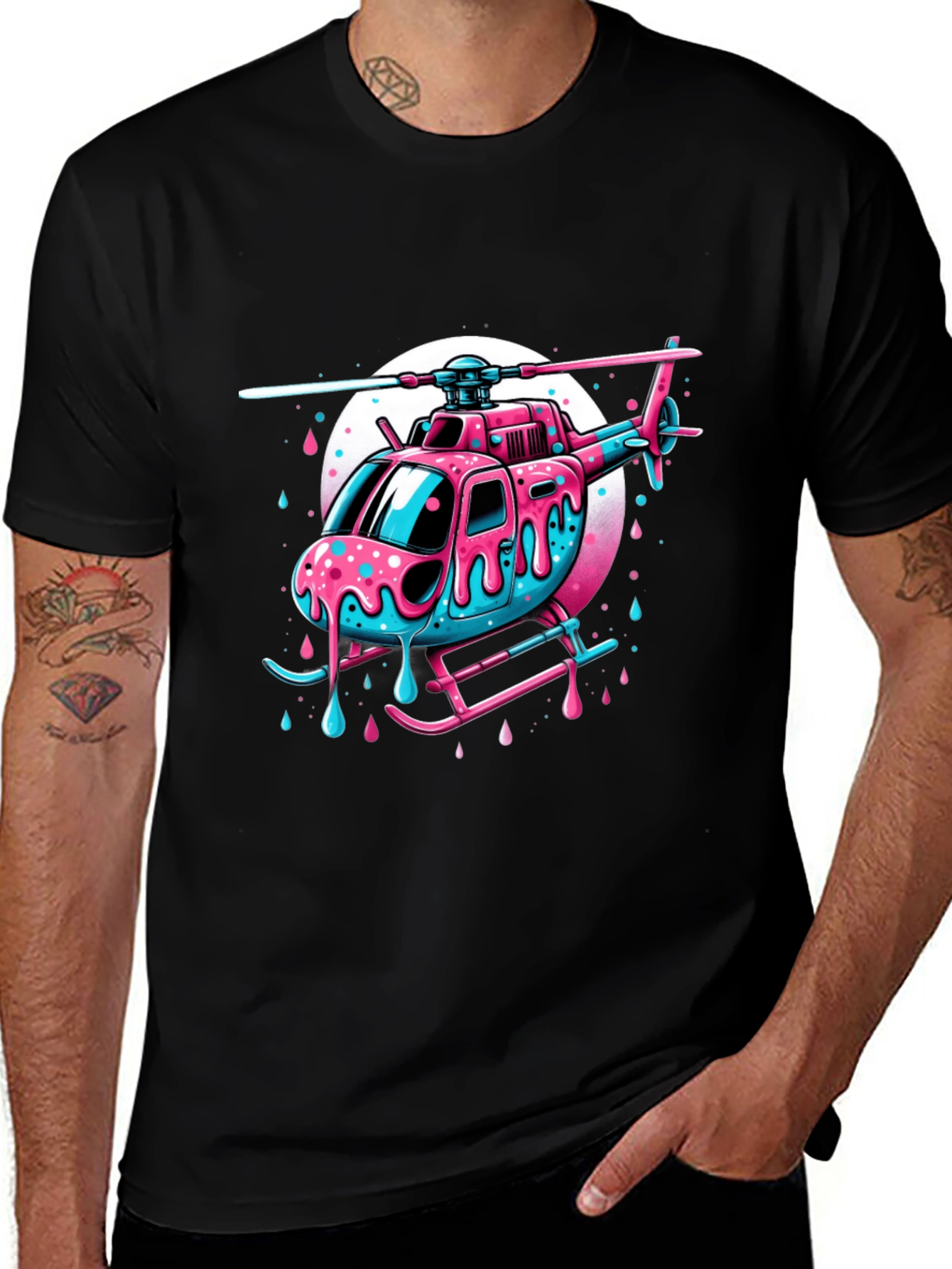 Fun Helicopter T-Shirt - Unique Design