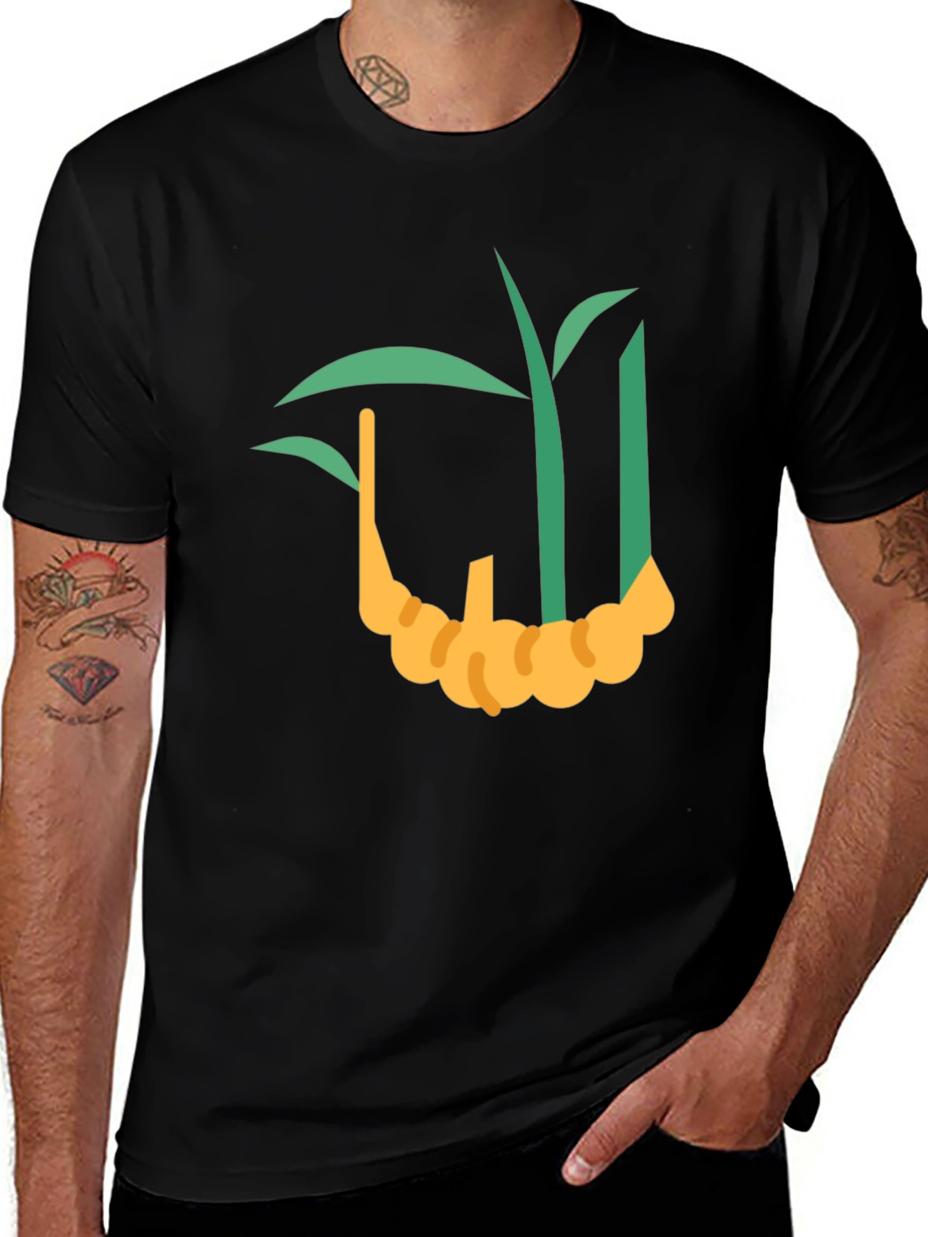 Variant 8 of Ginger Plant Graphic Tee - Unique Design