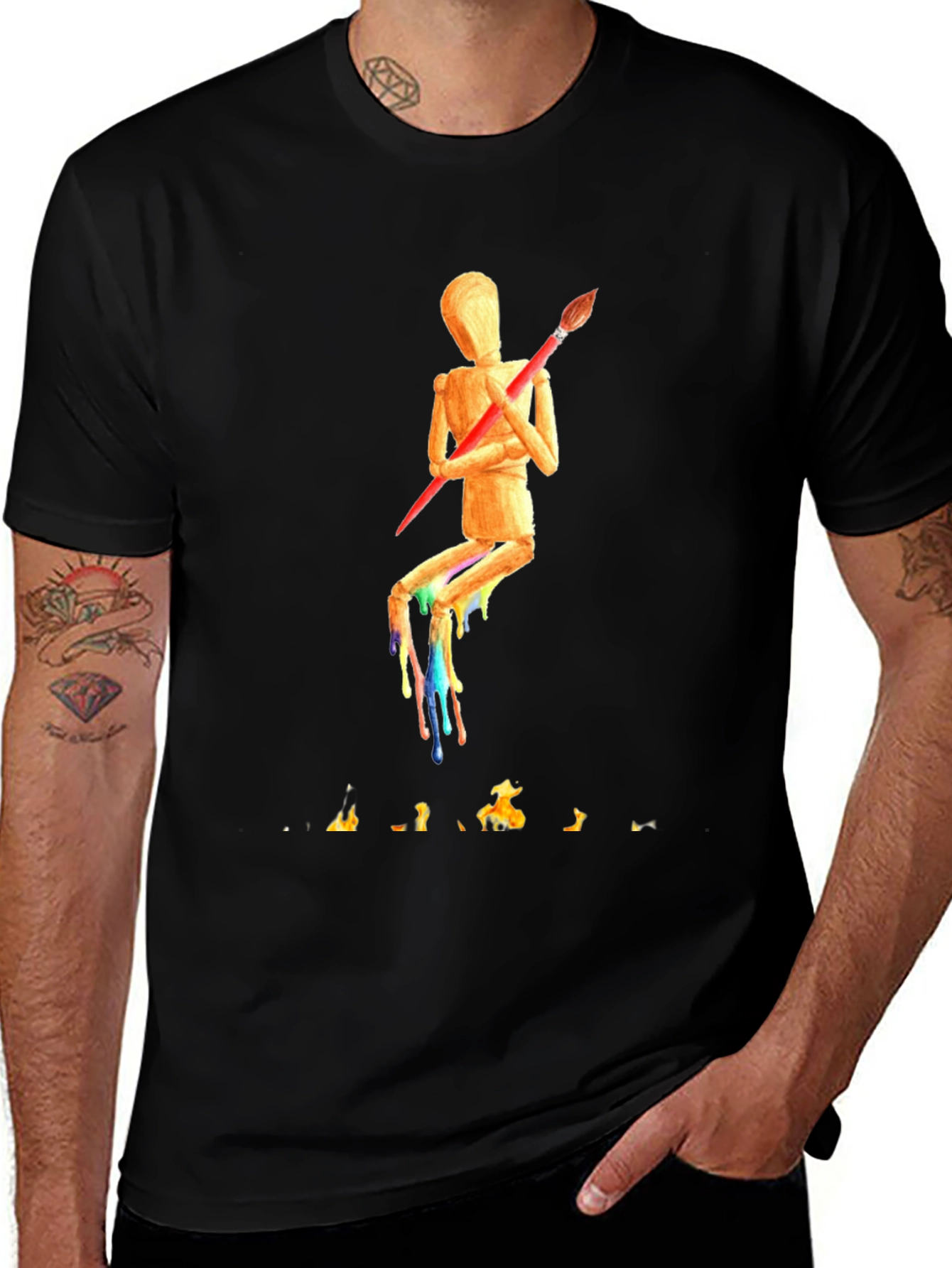 Variant 10 of Abstract Artist Mannequin T-Shirt