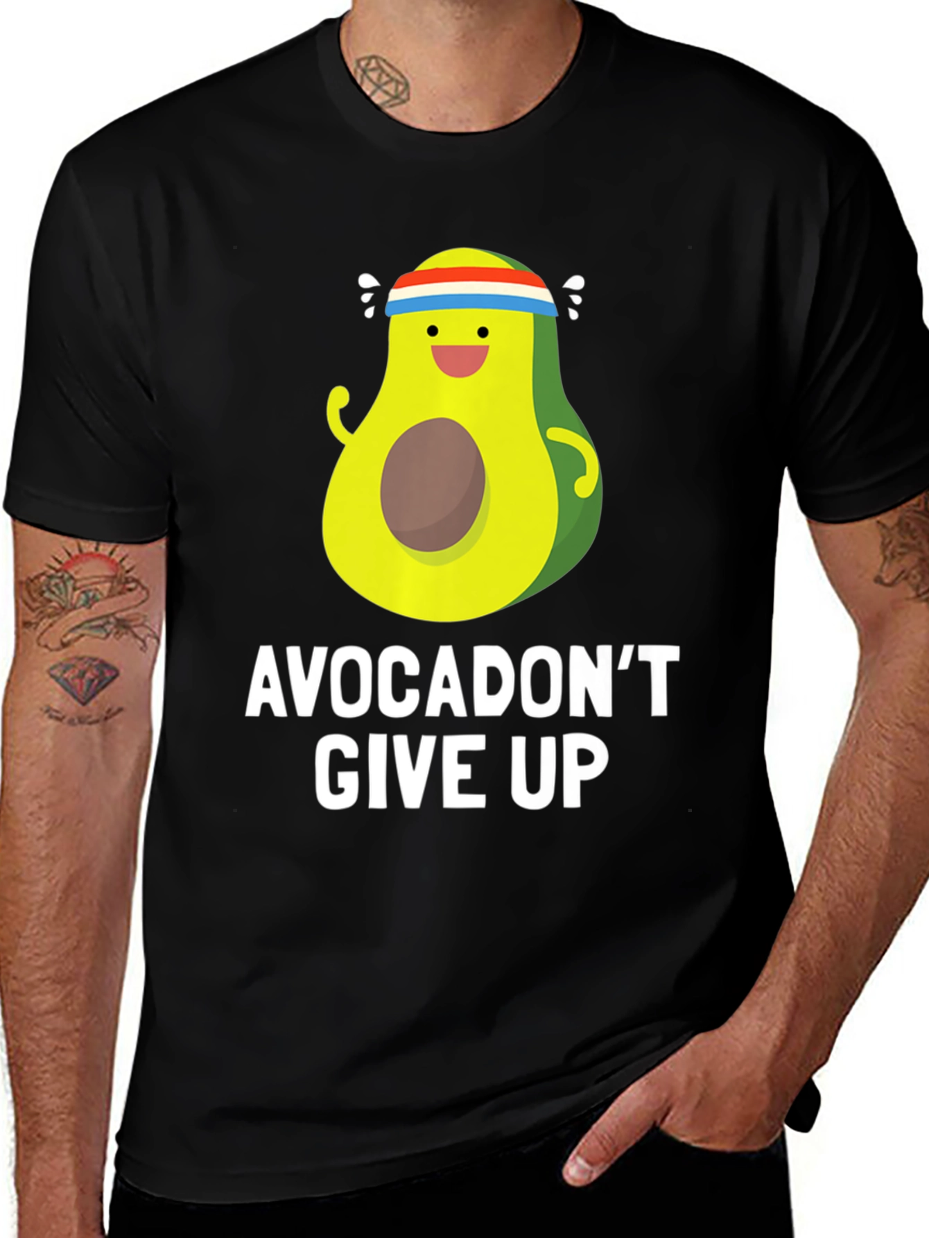 Avocadon't Give Up T-Shirt - Funny Avocado Gym Tee