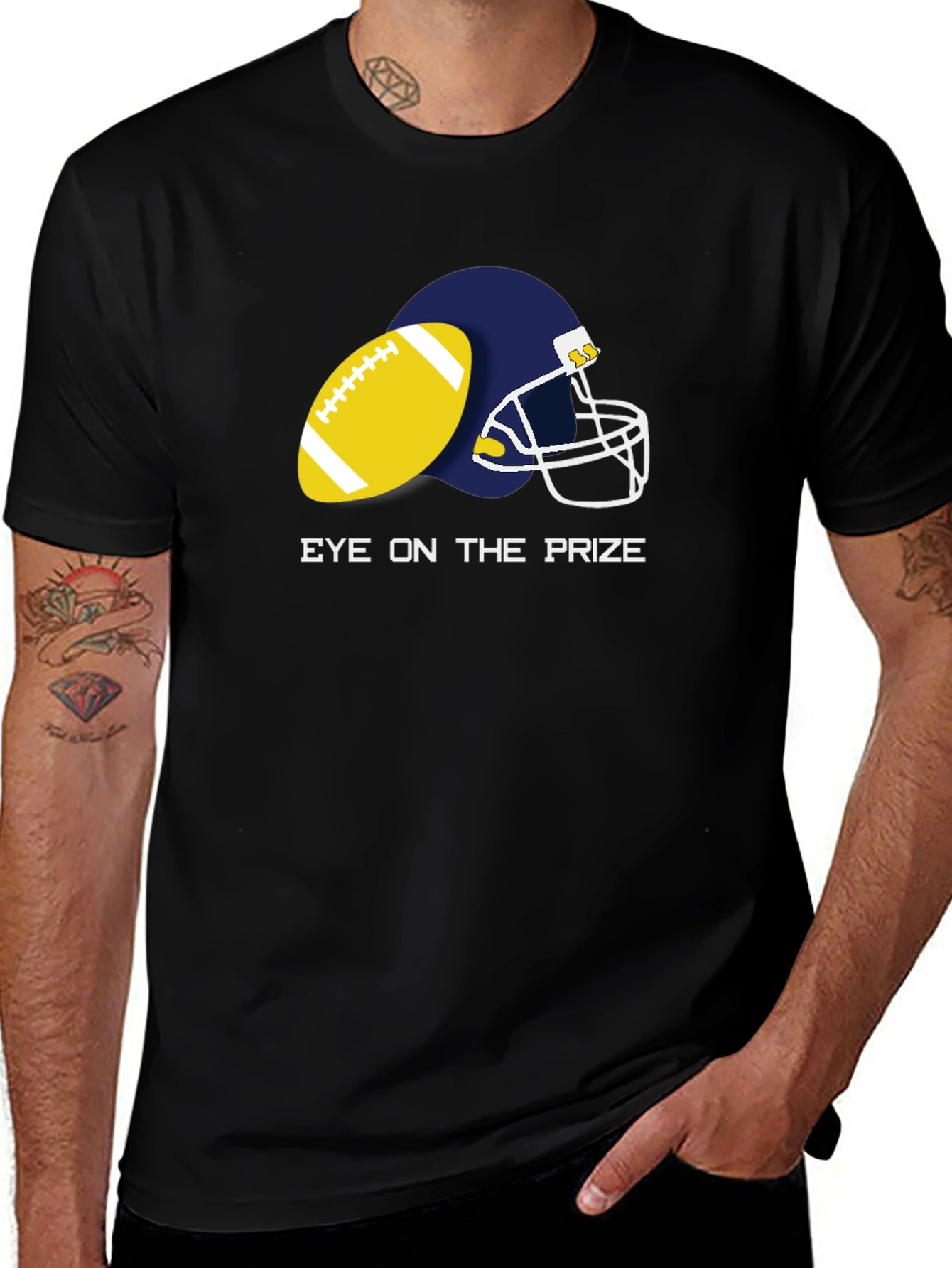 Variant 23 of Eye on the Prize Football Graphic Tee