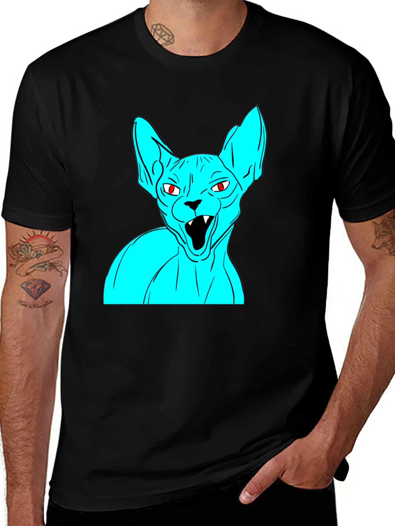 Variant 21 of Sphynx Cat Graphic Tee - Unique Style